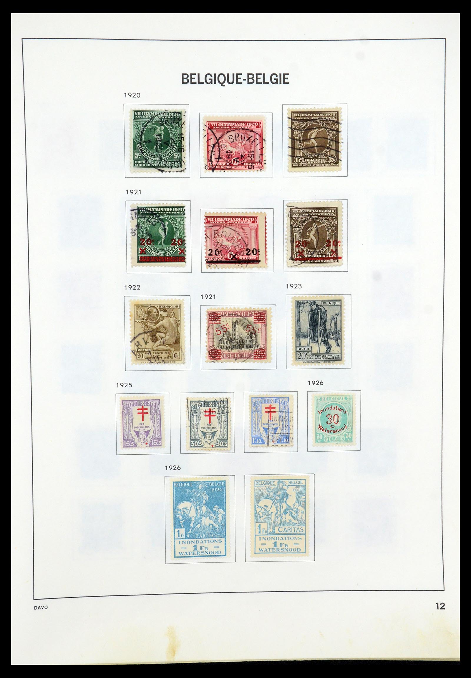 35536 012 - Postzegelverzameling 35536 België 1849-1970.