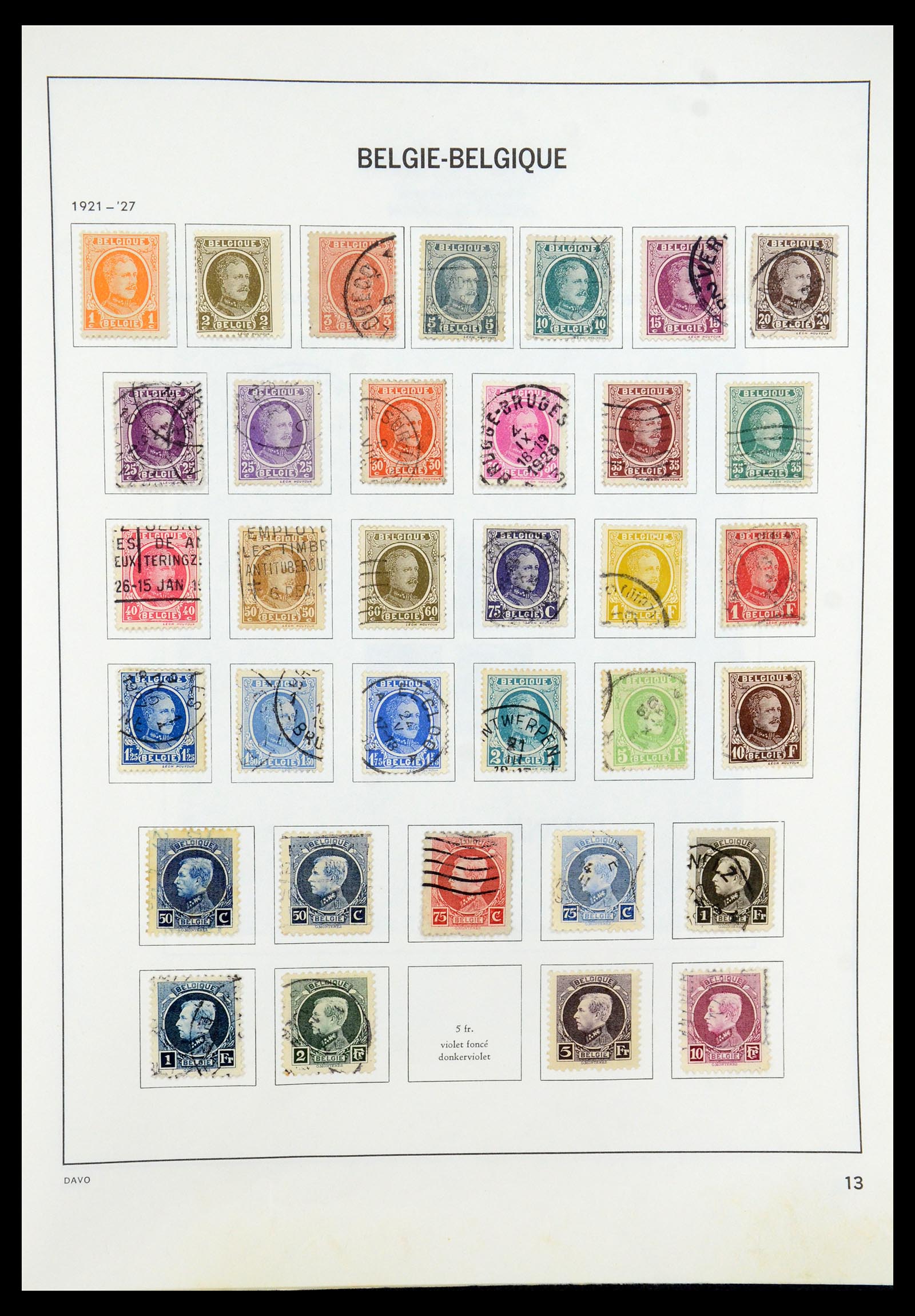 35536 013 - Postzegelverzameling 35536 België 1849-1970.