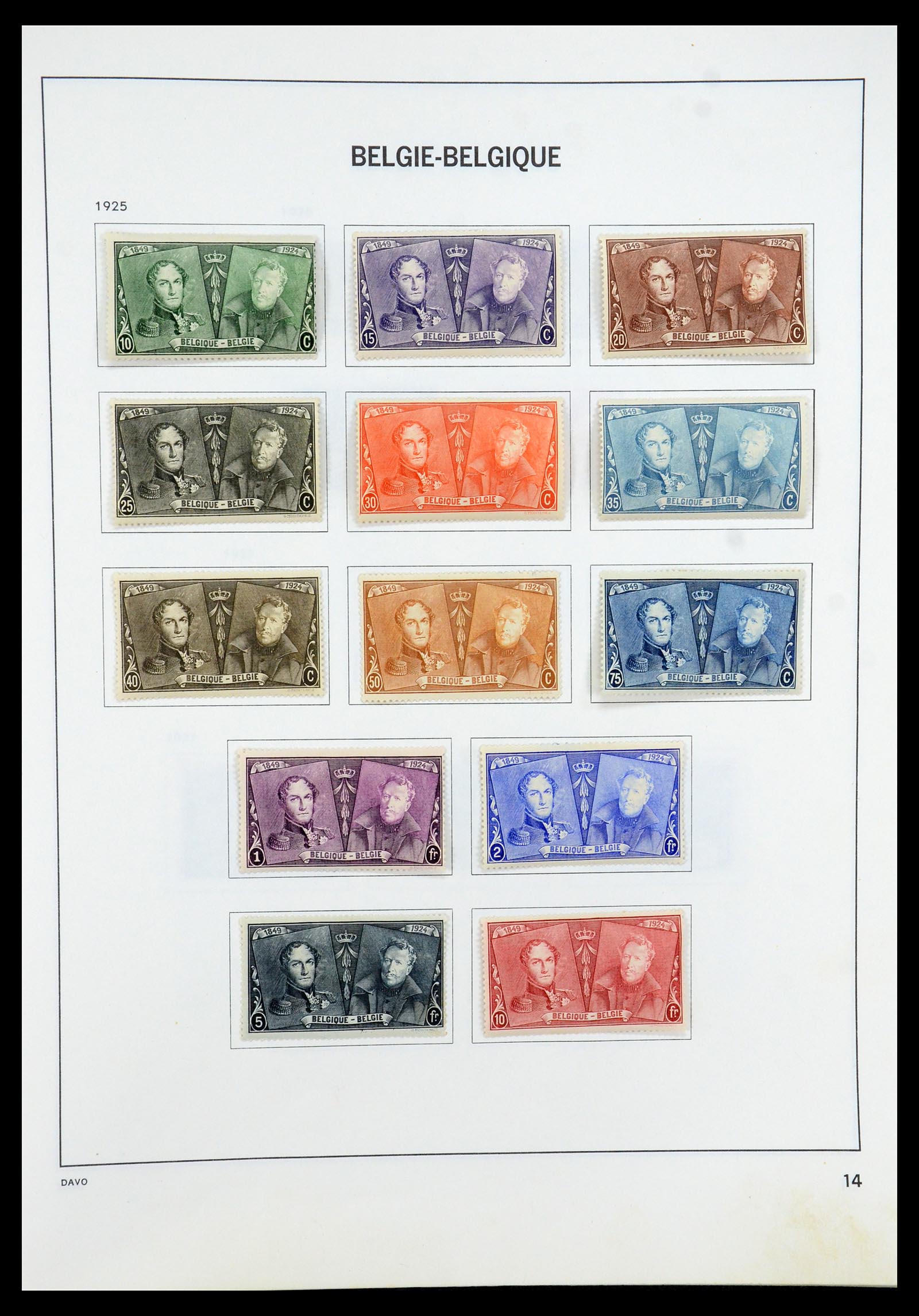 35536 014 - Postzegelverzameling 35536 België 1849-1970.