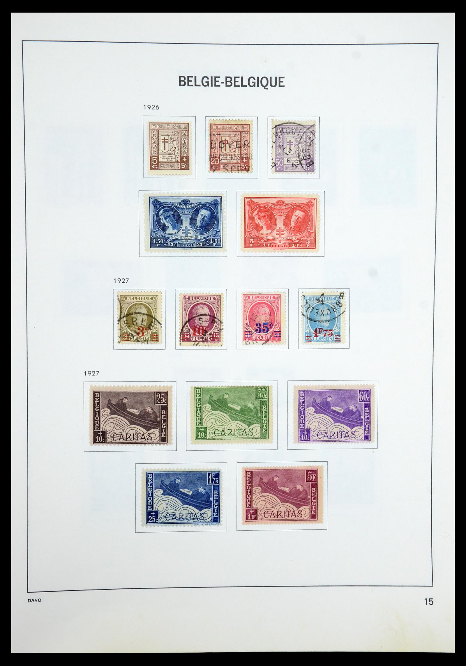 35536 015 - Postzegelverzameling 35536 België 1849-1970.