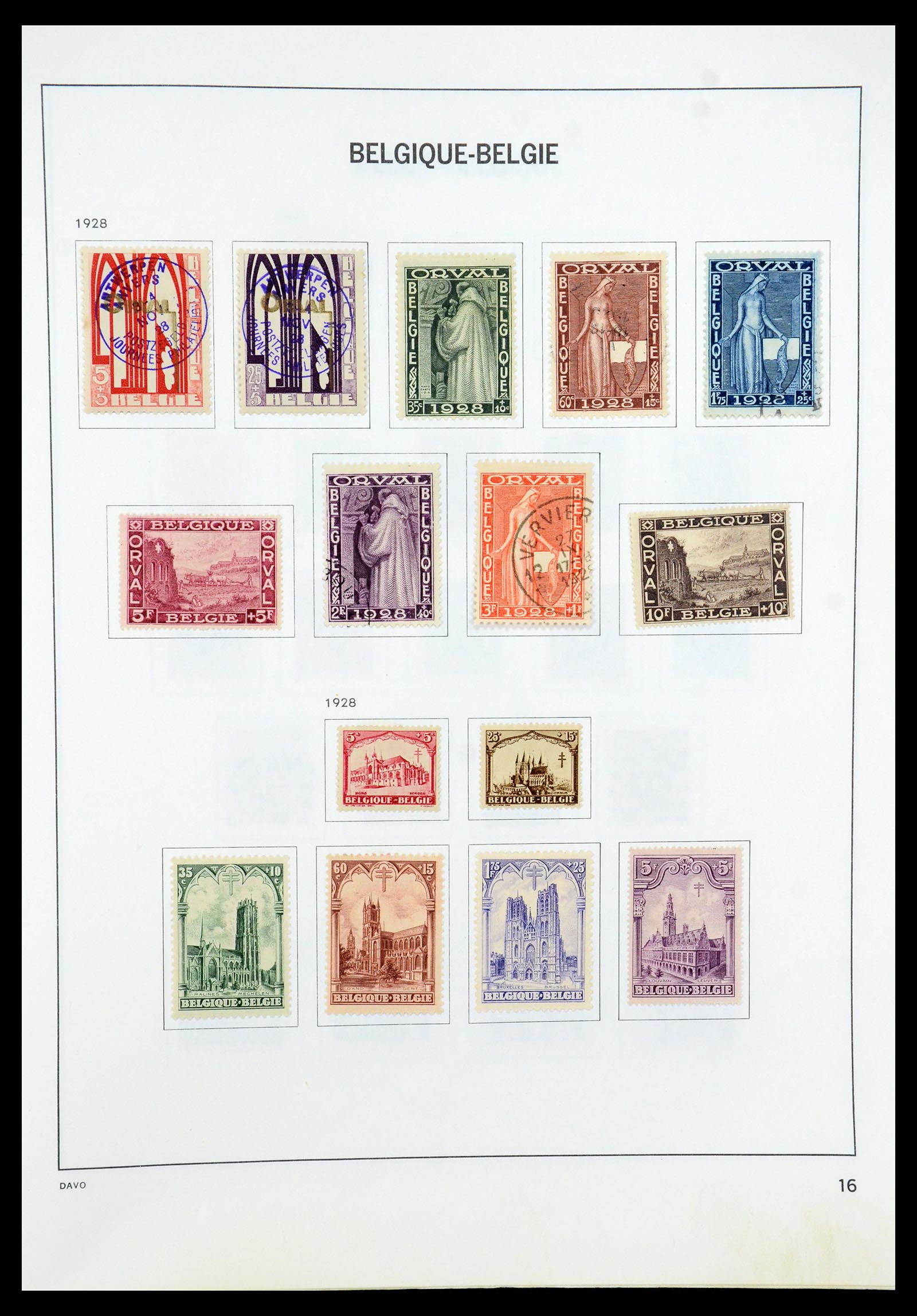 35536 016 - Postzegelverzameling 35536 België 1849-1970.