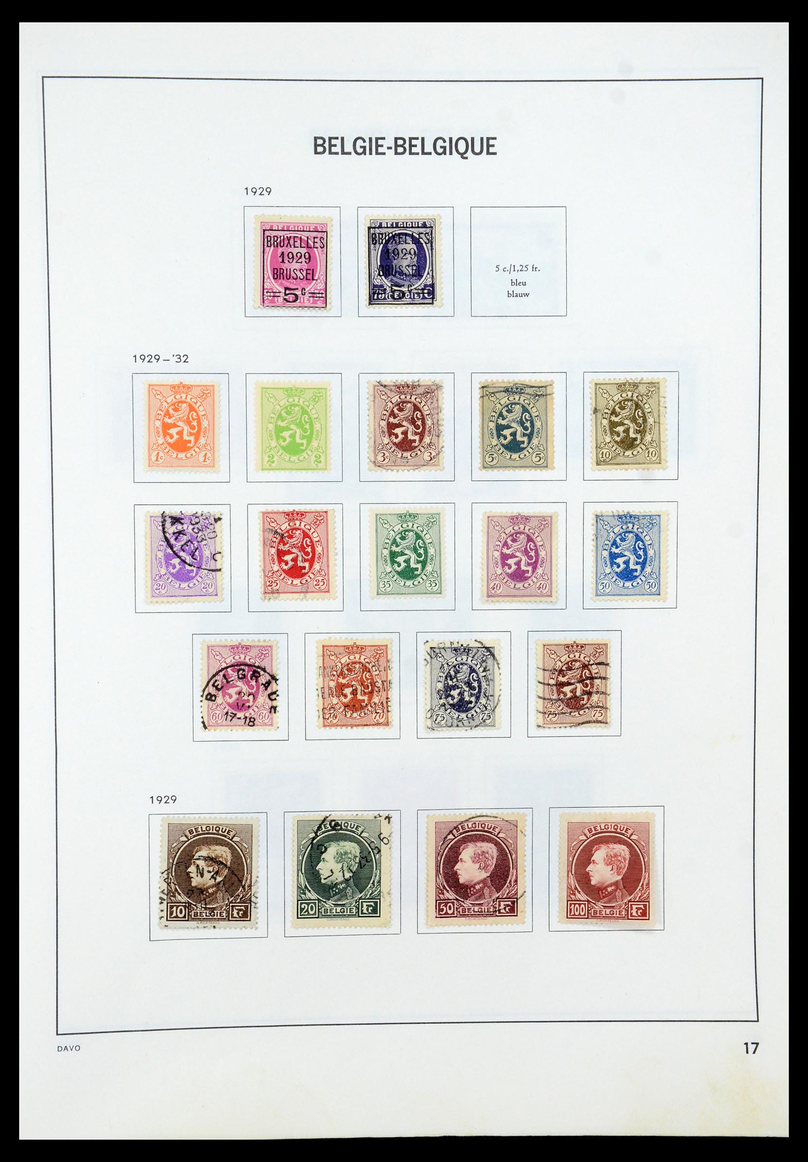 35536 017 - Postzegelverzameling 35536 België 1849-1970.
