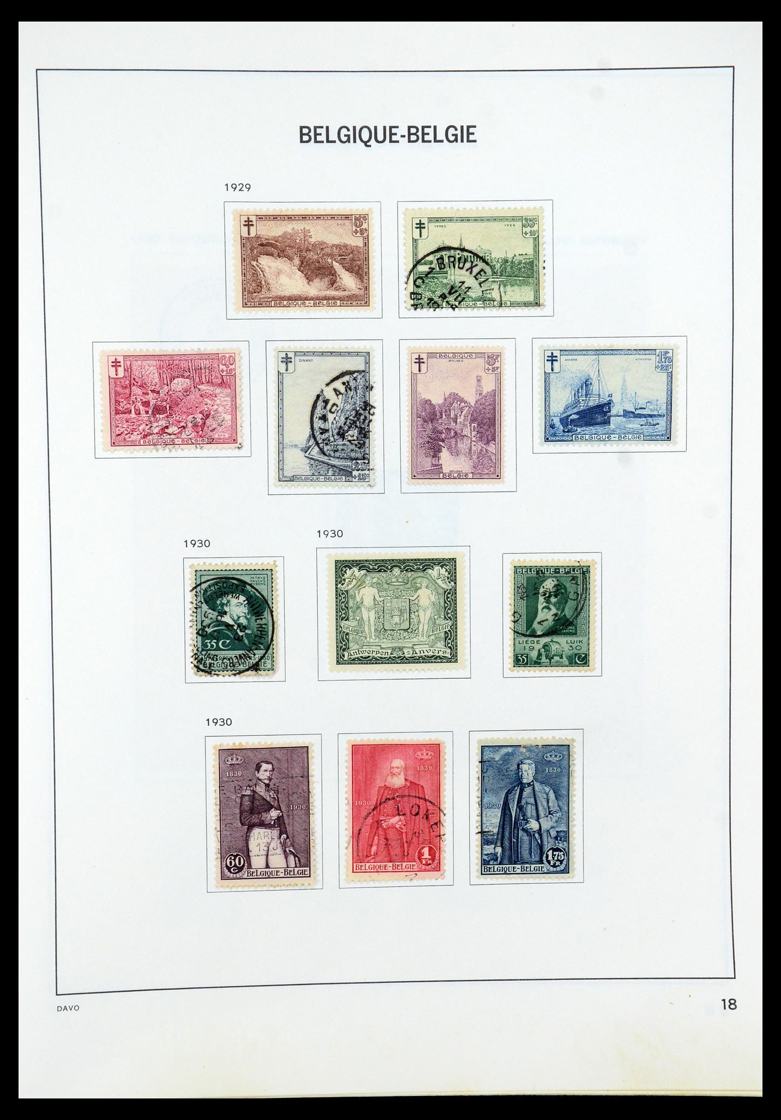 35536 018 - Postzegelverzameling 35536 België 1849-1970.