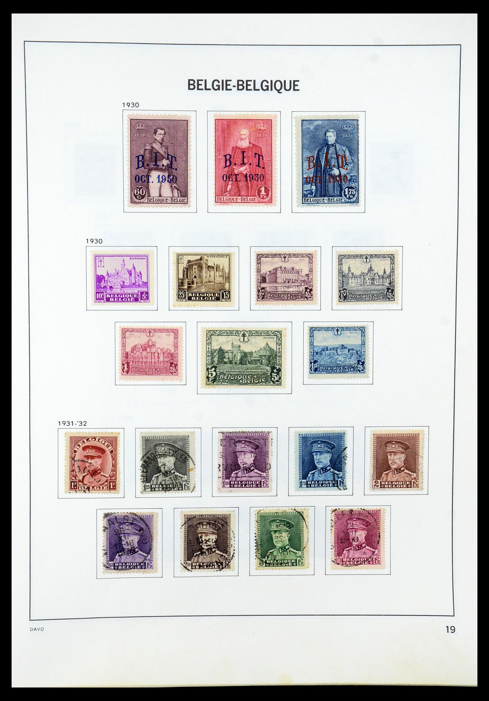 35536 020 - Postzegelverzameling 35536 België 1849-1970.