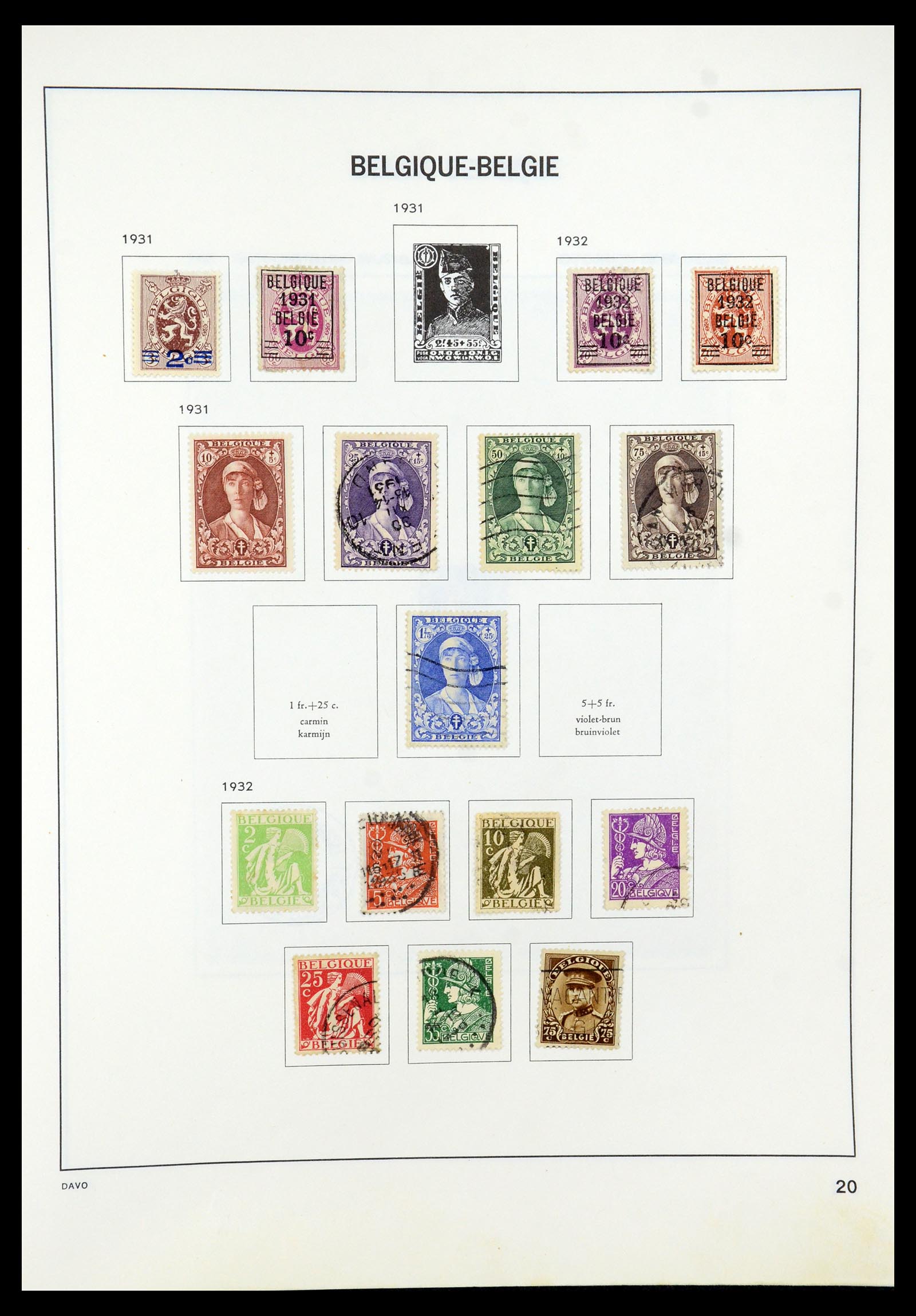 35536 021 - Stamp Collection 35536 Belgium 1849-1970.
