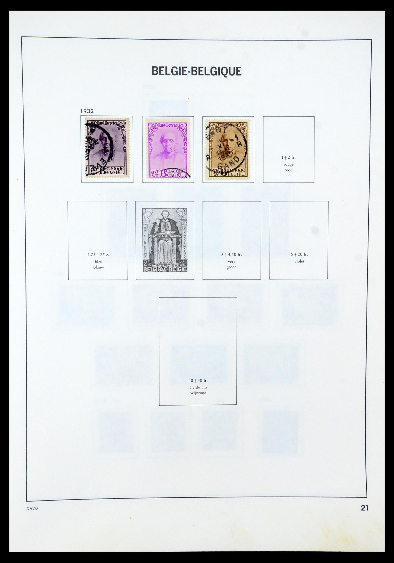 35536 023 - Stamp Collection 35536 Belgium 1849-1970.