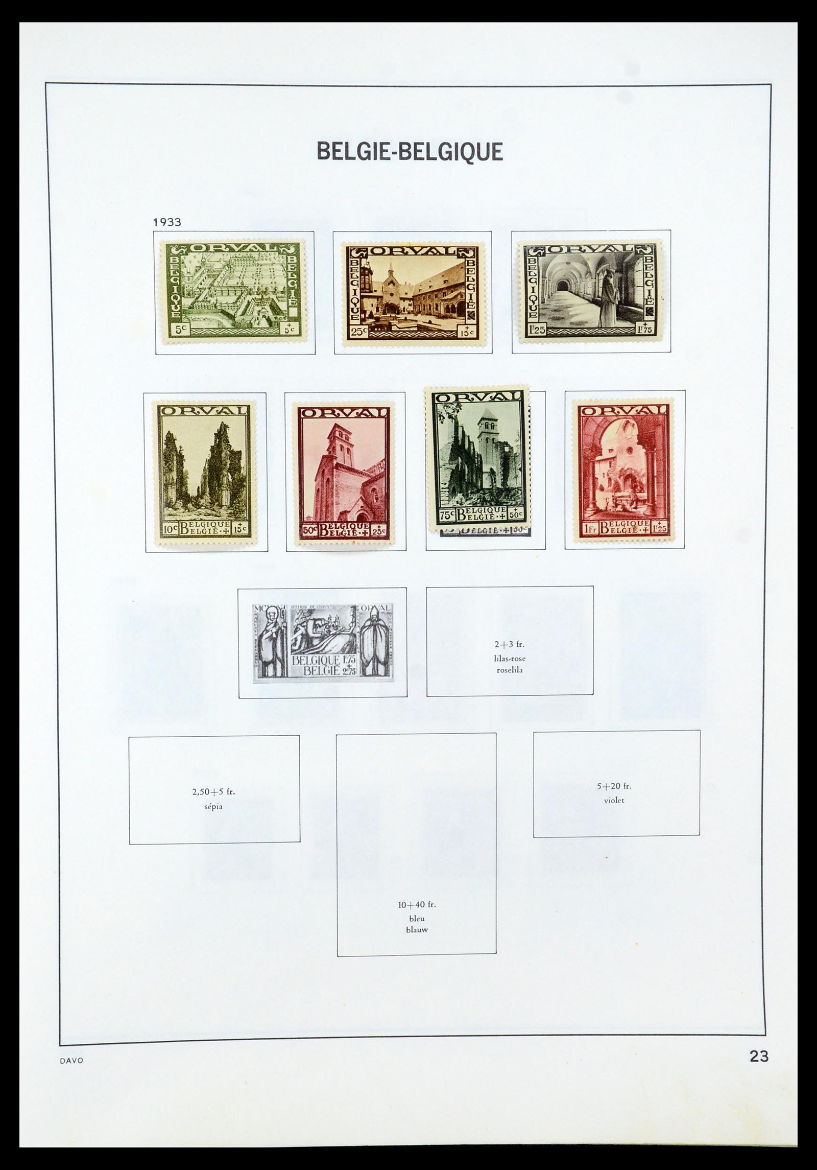 35536 025 - Stamp Collection 35536 Belgium 1849-1970.