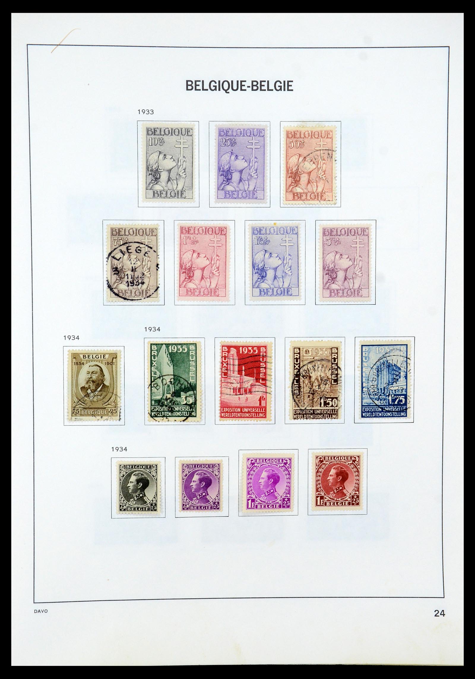 35536 026 - Stamp Collection 35536 Belgium 1849-1970.