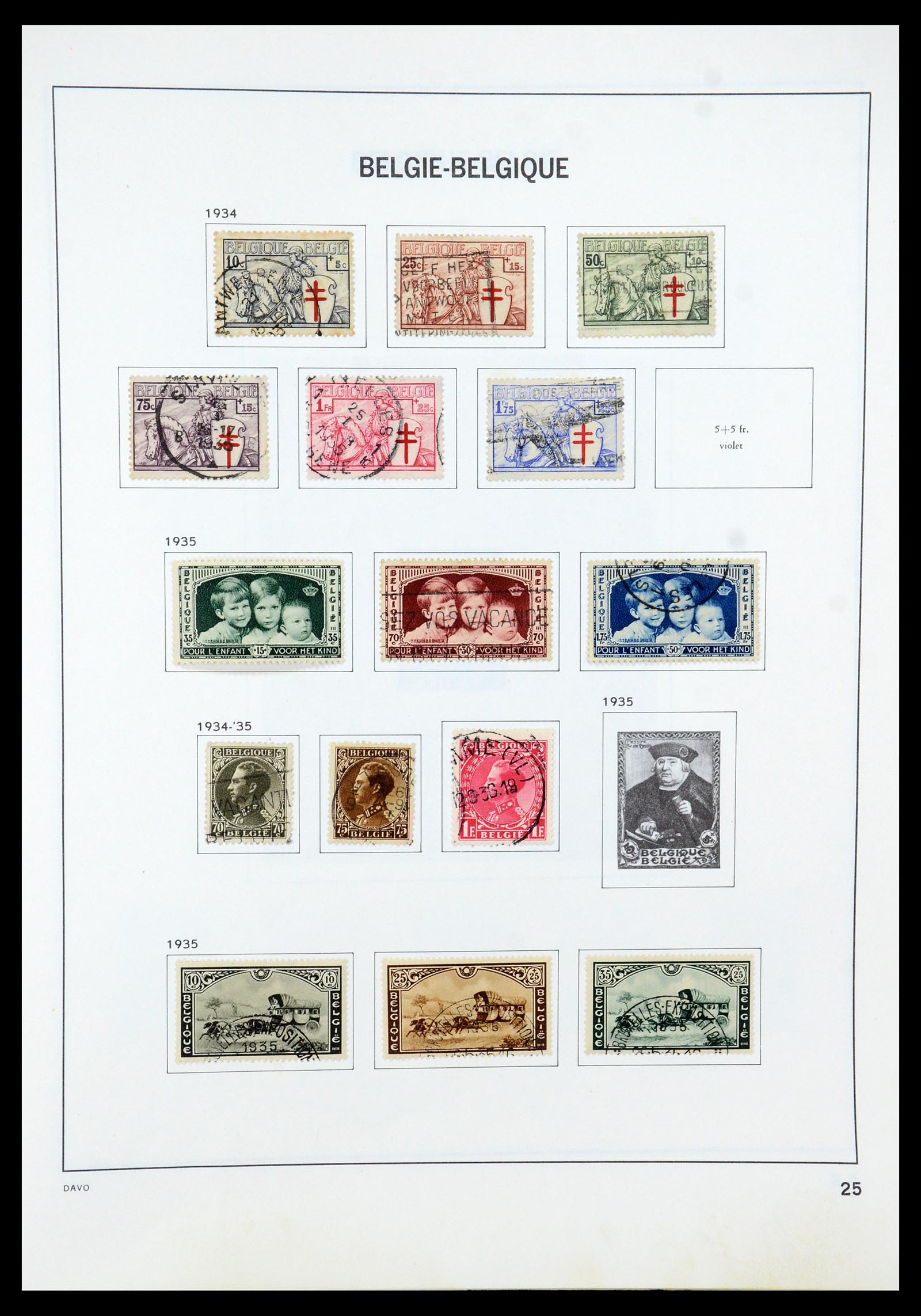 35536 027 - Stamp Collection 35536 Belgium 1849-1970.