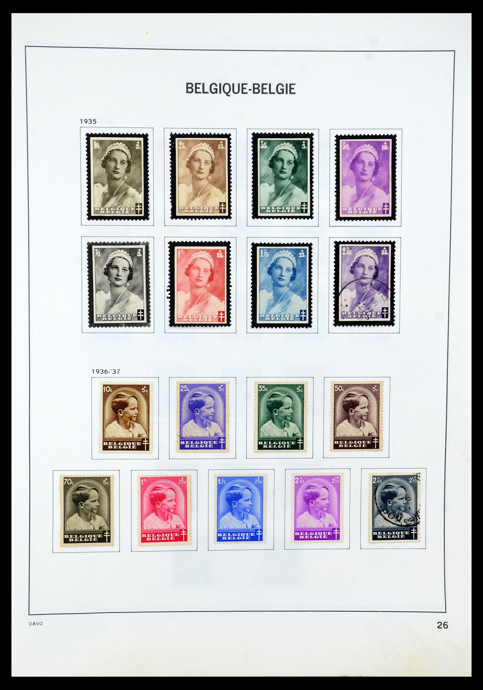 35536 028 - Stamp Collection 35536 Belgium 1849-1970.