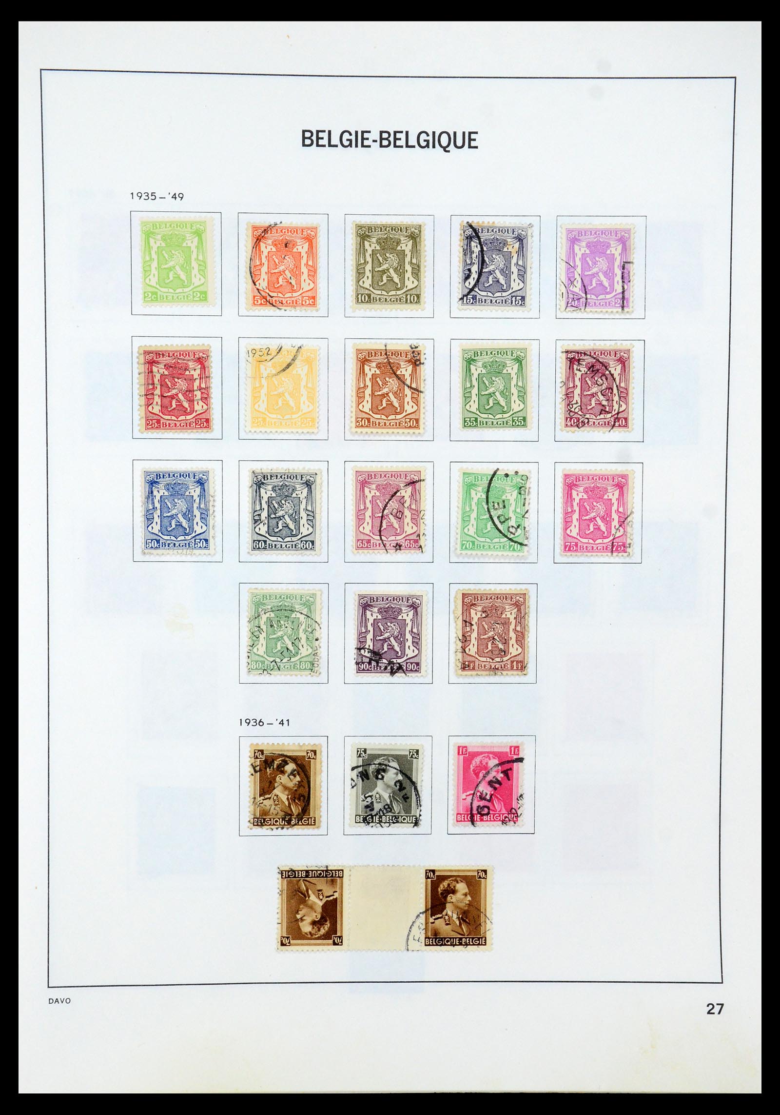 35536 029 - Stamp Collection 35536 Belgium 1849-1970.