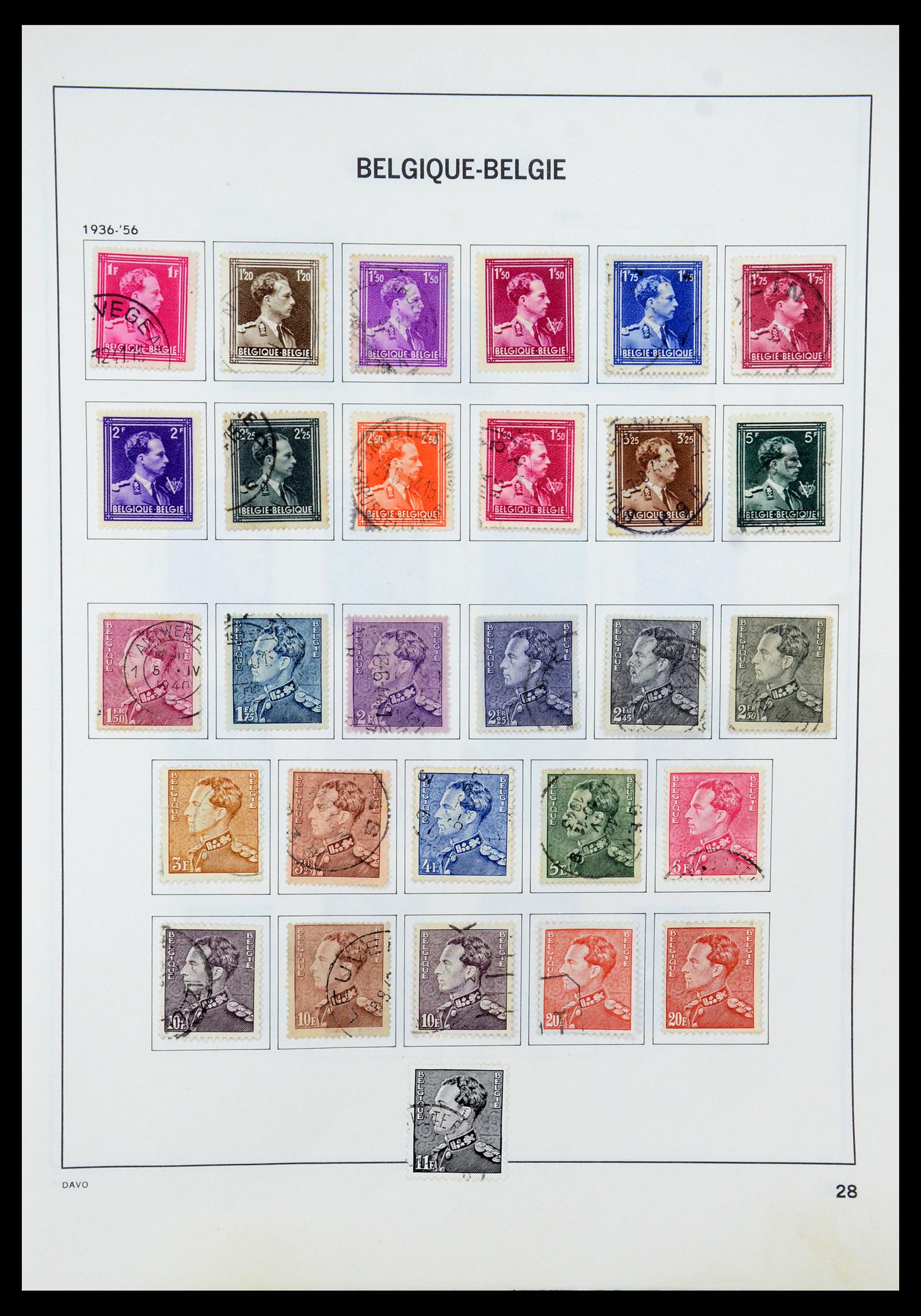 35536 030 - Stamp Collection 35536 Belgium 1849-1970.