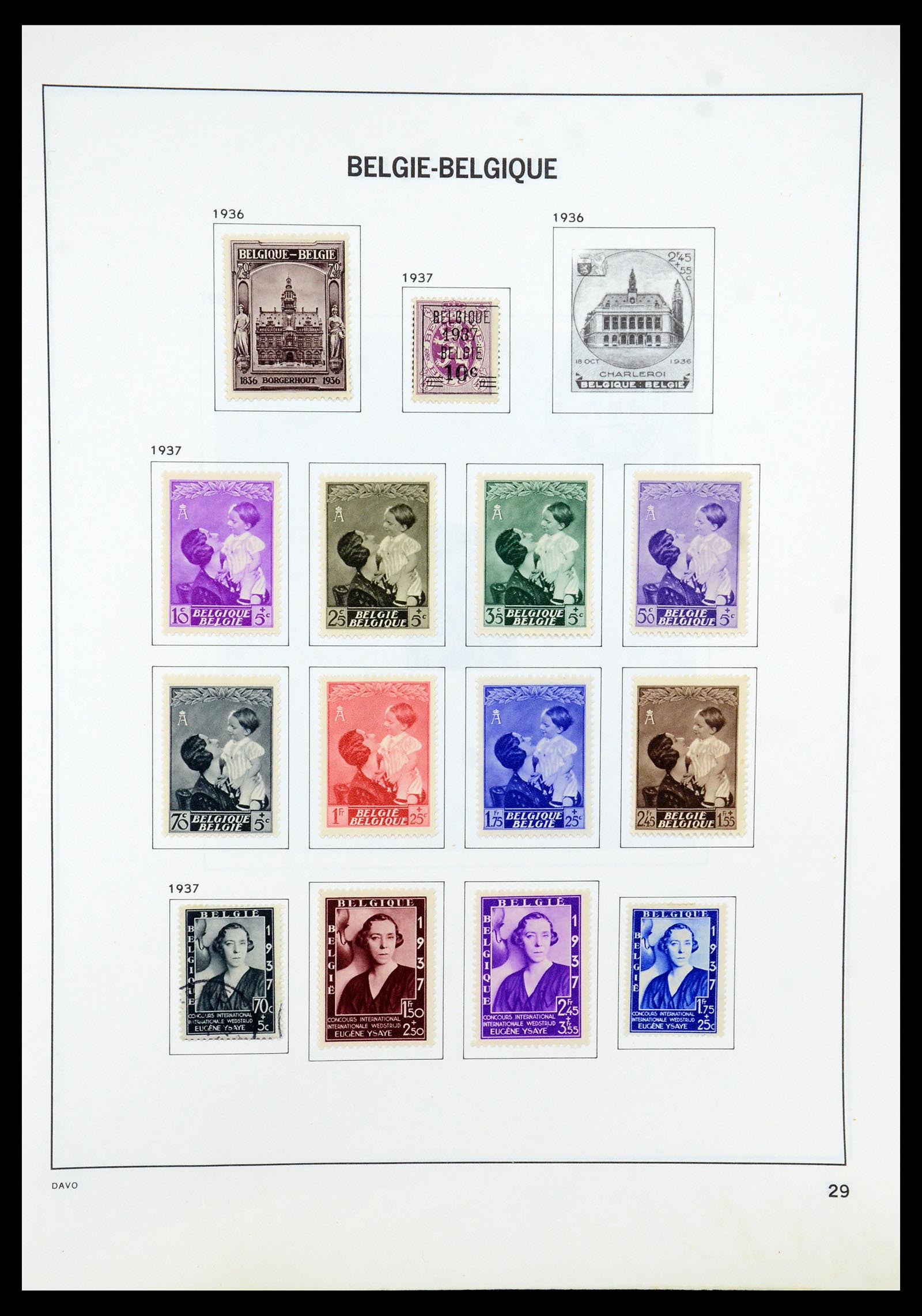 35536 031 - Stamp Collection 35536 Belgium 1849-1970.