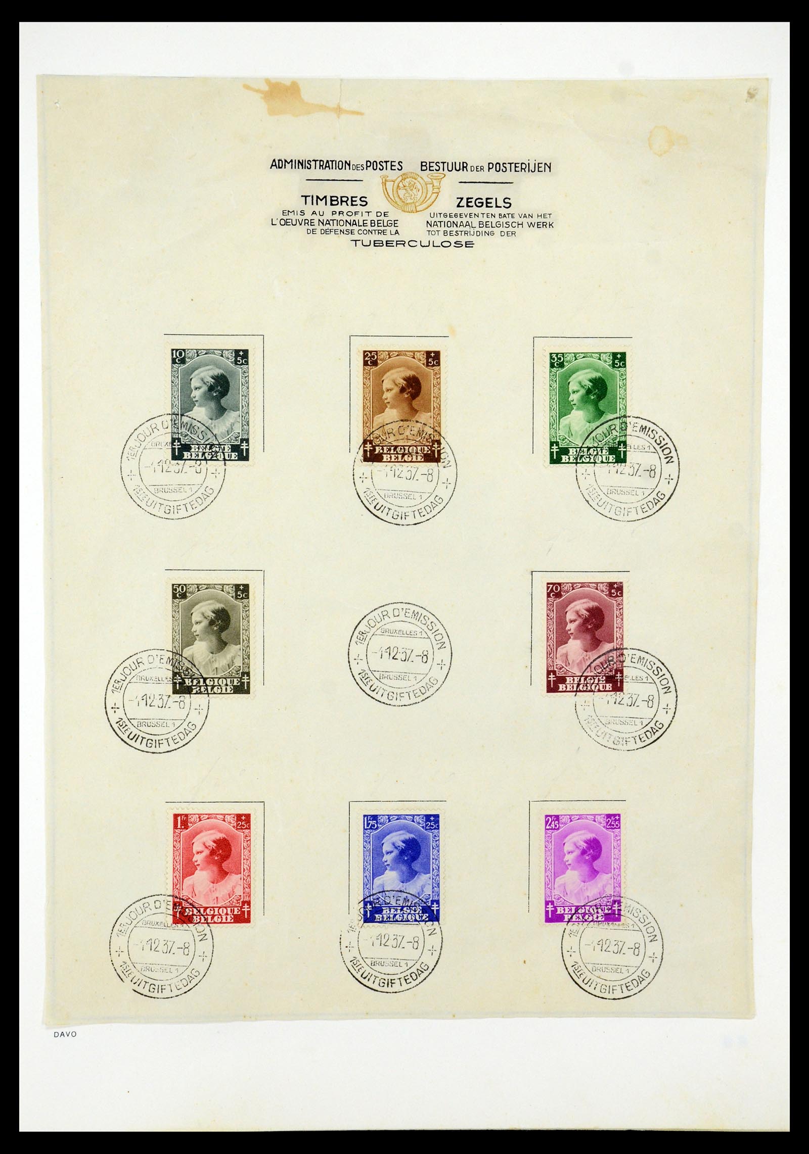 35536 035 - Stamp Collection 35536 Belgium 1849-1970.