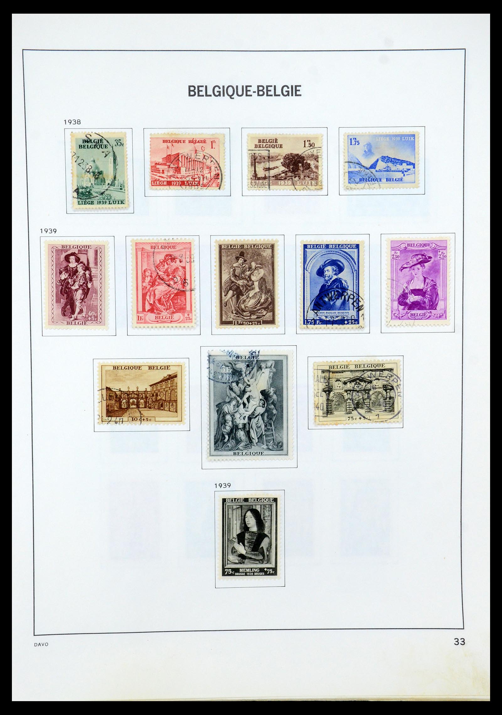 35536 040 - Stamp Collection 35536 Belgium 1849-1970.