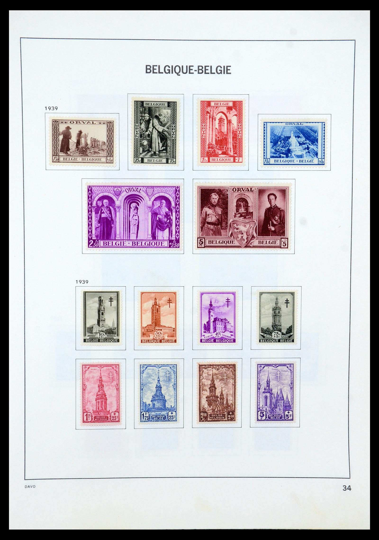 35536 041 - Stamp Collection 35536 Belgium 1849-1970.