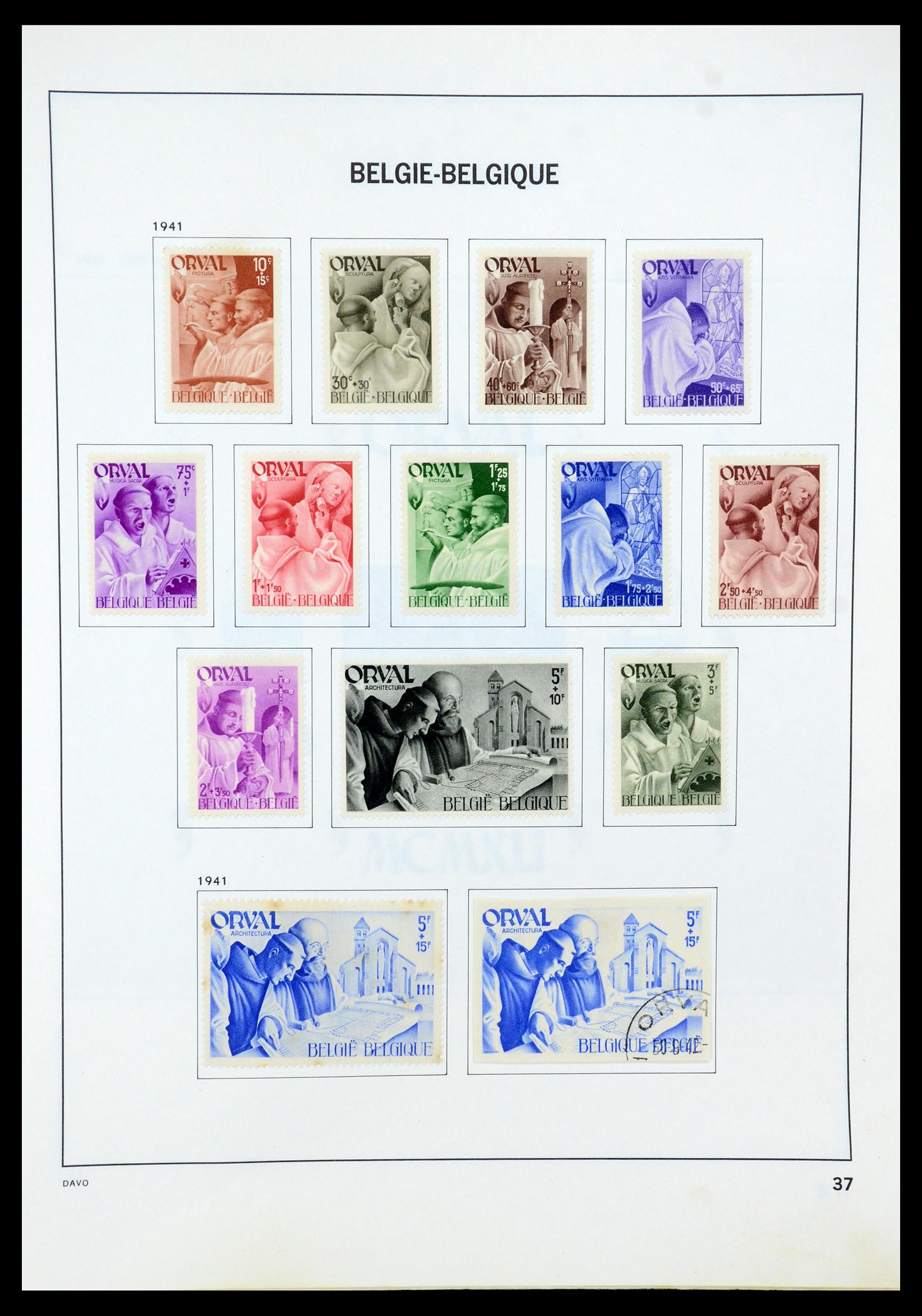 35536 046 - Stamp Collection 35536 Belgium 1849-1970.
