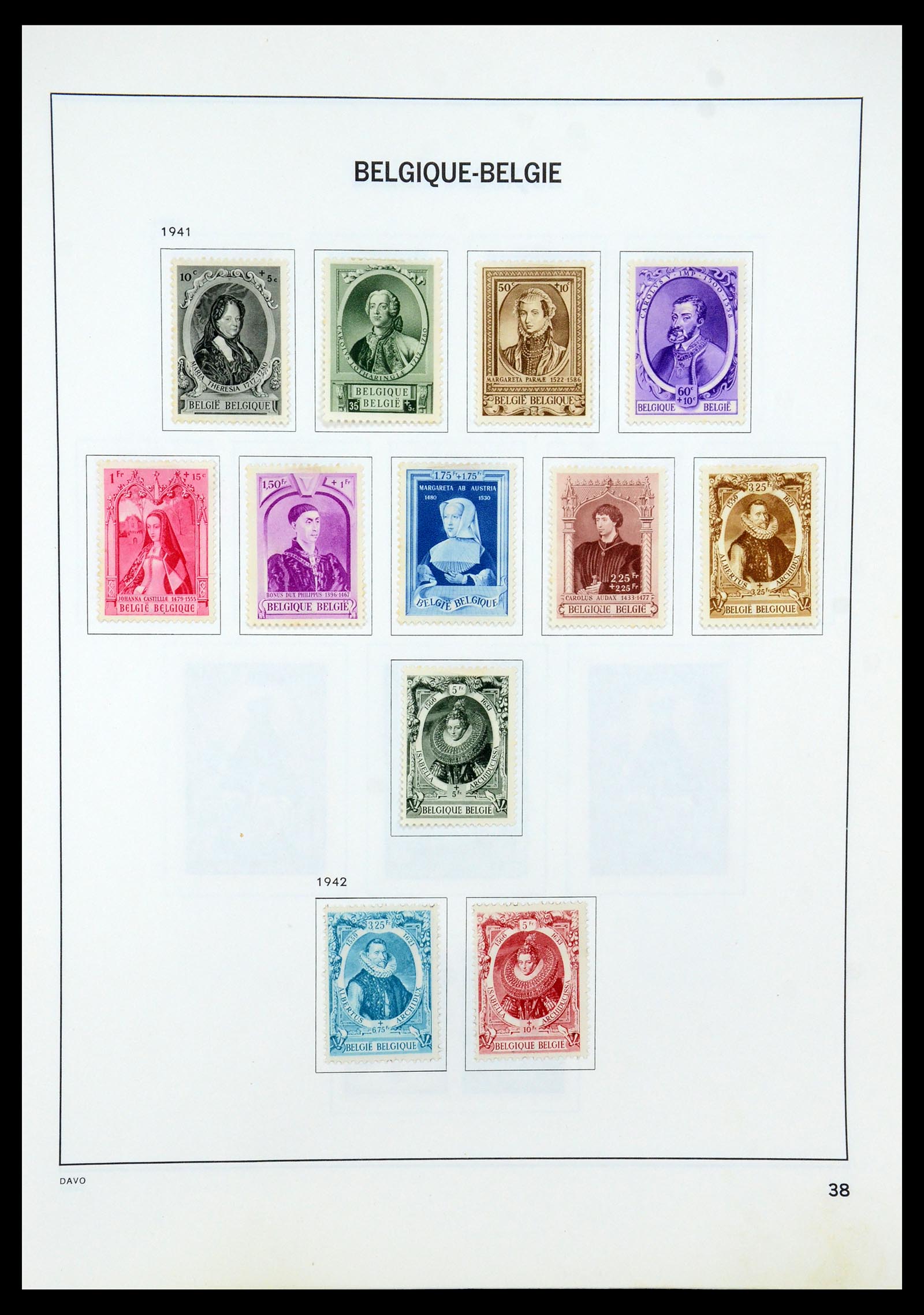 35536 053 - Stamp Collection 35536 Belgium 1849-1970.