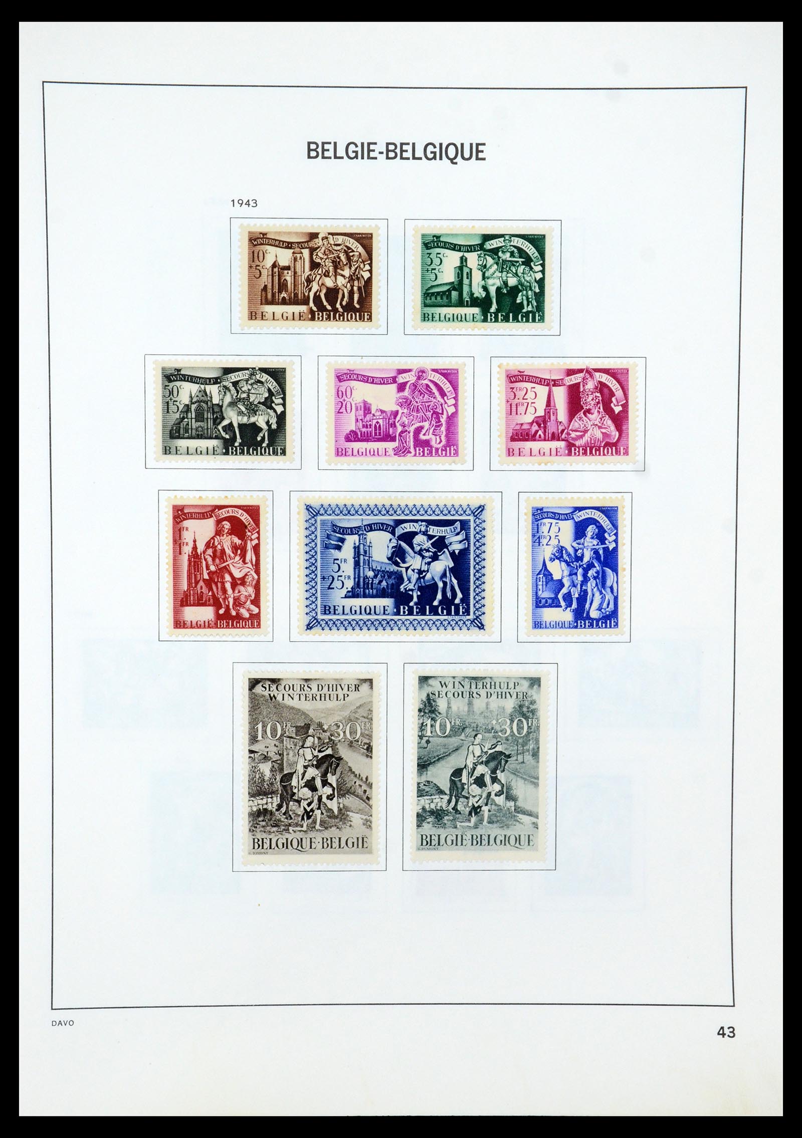 35536 060 - Stamp Collection 35536 Belgium 1849-1970.