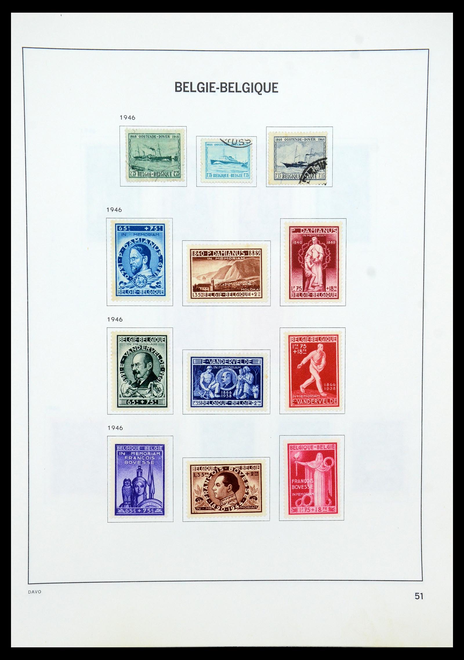 35536 068 - Stamp Collection 35536 Belgium 1849-1970.