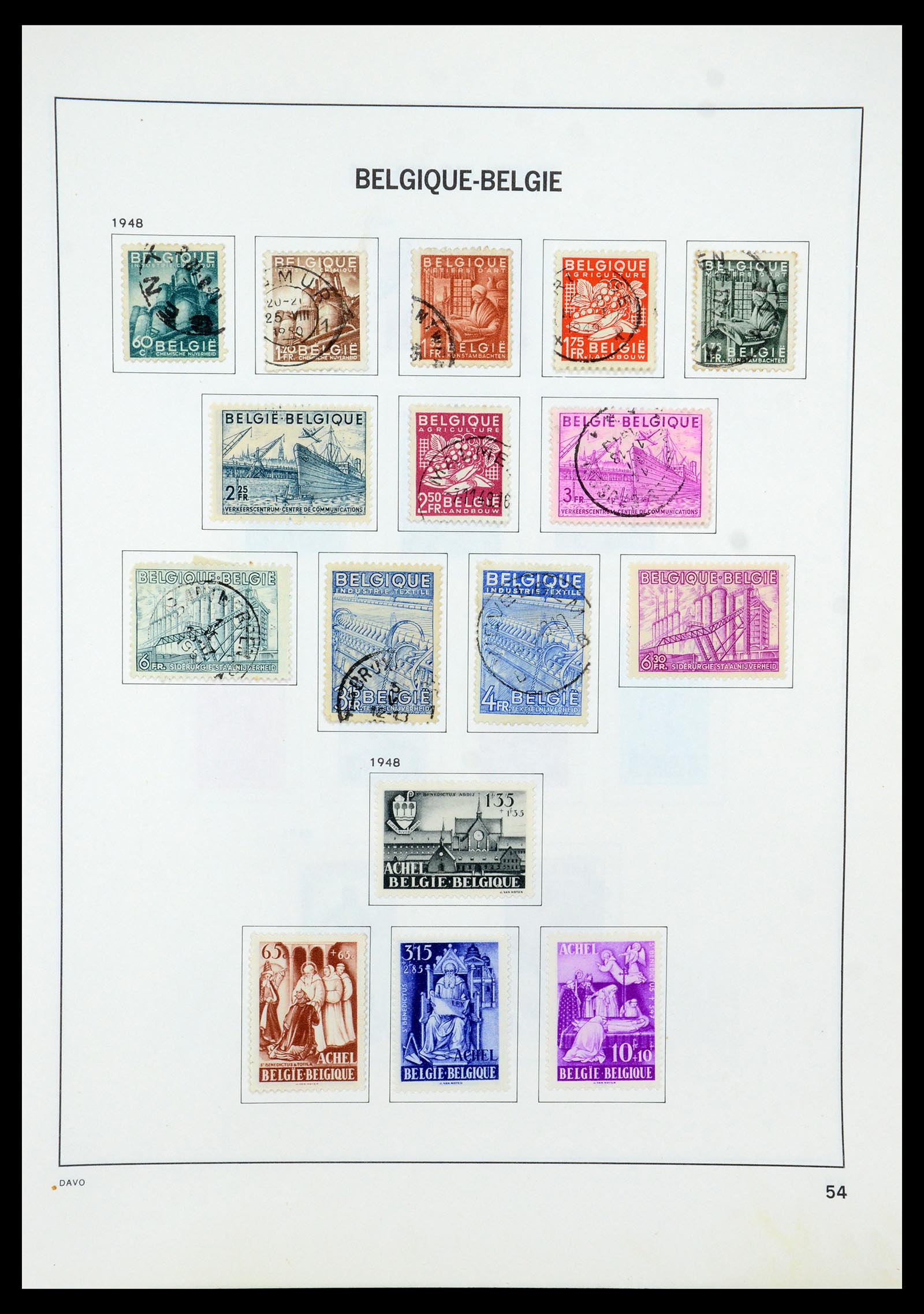 35536 071 - Stamp Collection 35536 Belgium 1849-1970.