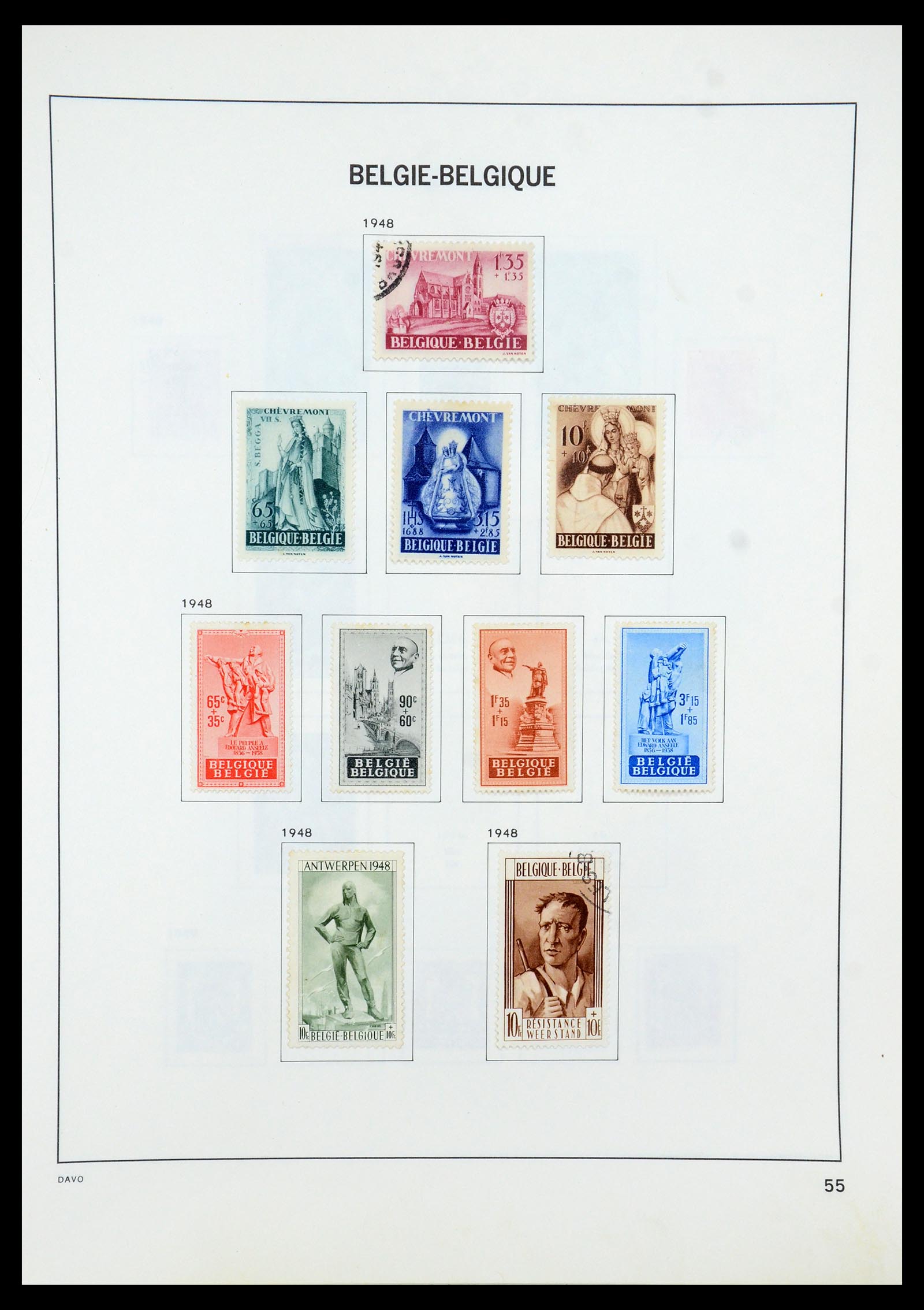 35536 072 - Stamp Collection 35536 Belgium 1849-1970.