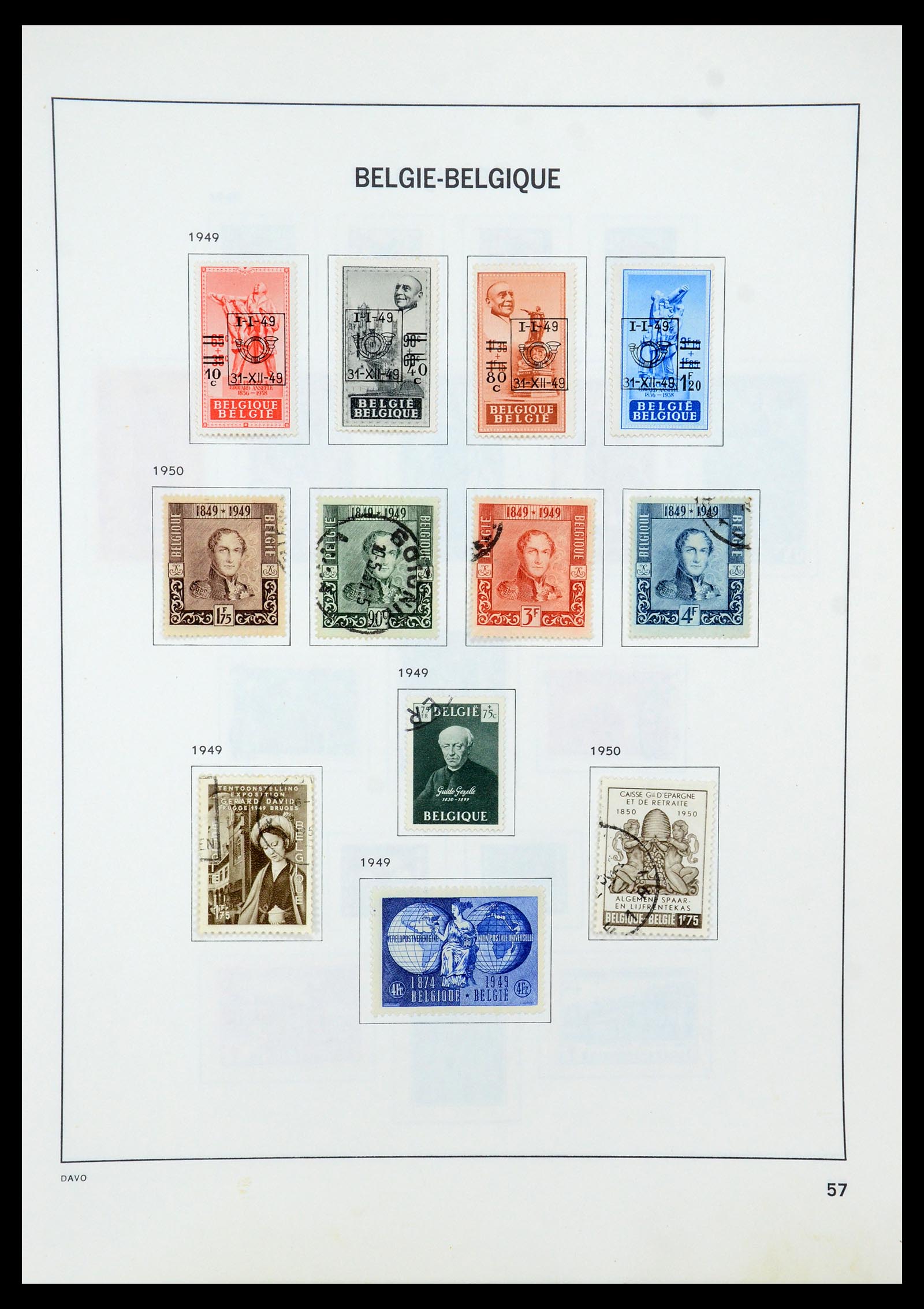 35536 074 - Stamp Collection 35536 Belgium 1849-1970.