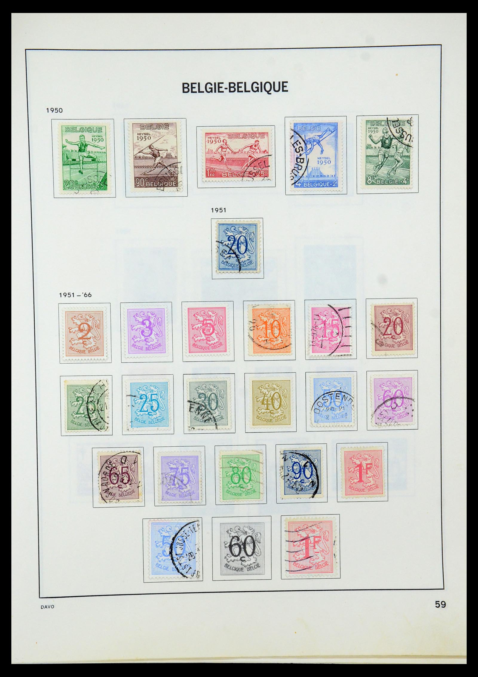 35536 077 - Stamp Collection 35536 Belgium 1849-1970.