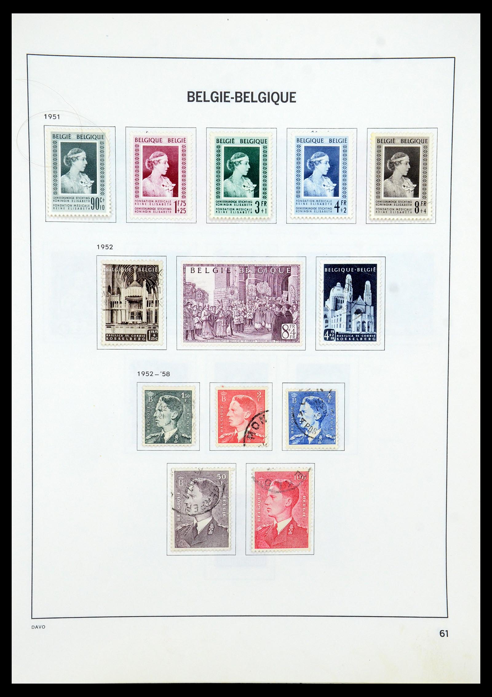 35536 079 - Stamp Collection 35536 Belgium 1849-1970.