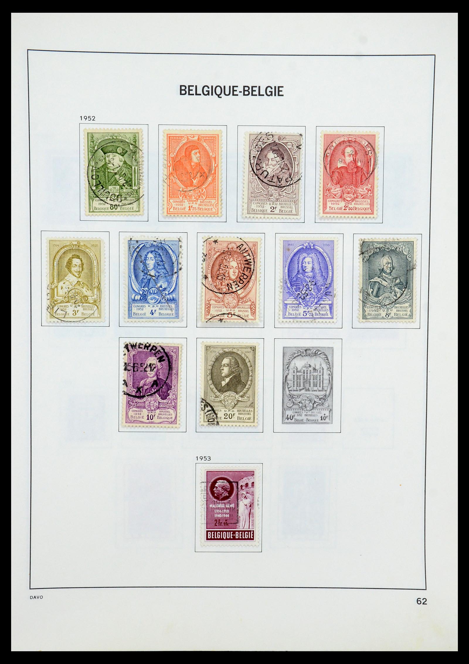 35536 080 - Stamp Collection 35536 Belgium 1849-1970.