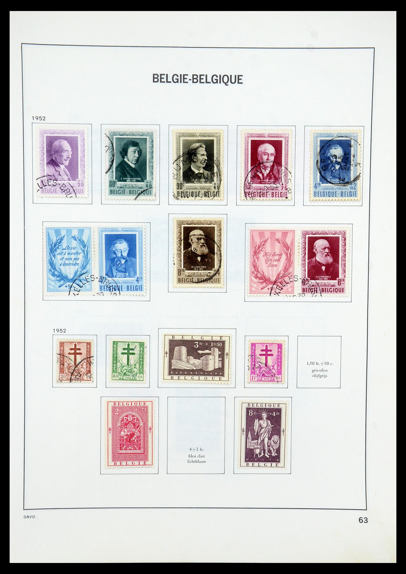 35536 081 - Stamp Collection 35536 Belgium 1849-1970.