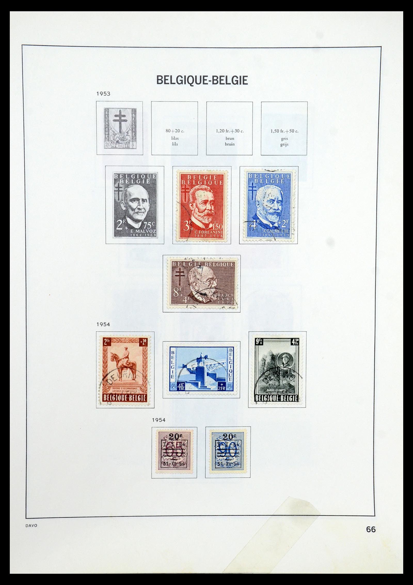 35536 084 - Stamp Collection 35536 Belgium 1849-1970.