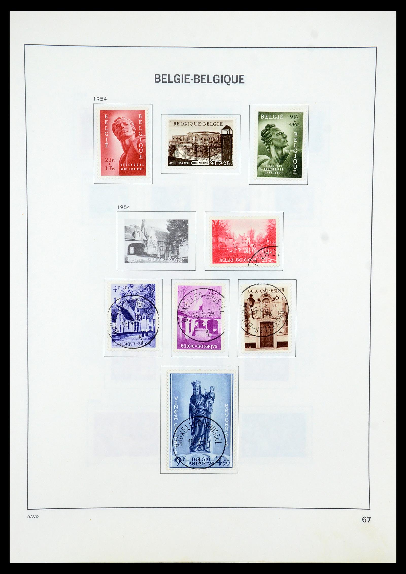 35536 085 - Stamp Collection 35536 Belgium 1849-1970.