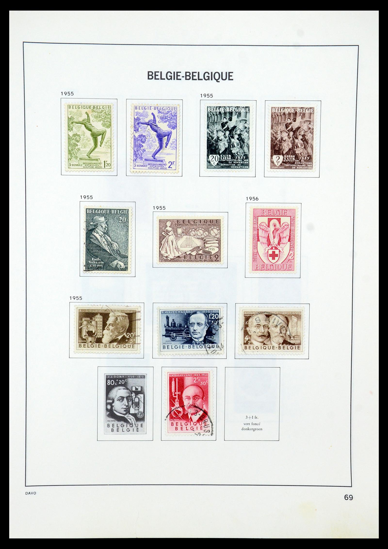 35536 087 - Stamp Collection 35536 Belgium 1849-1970.