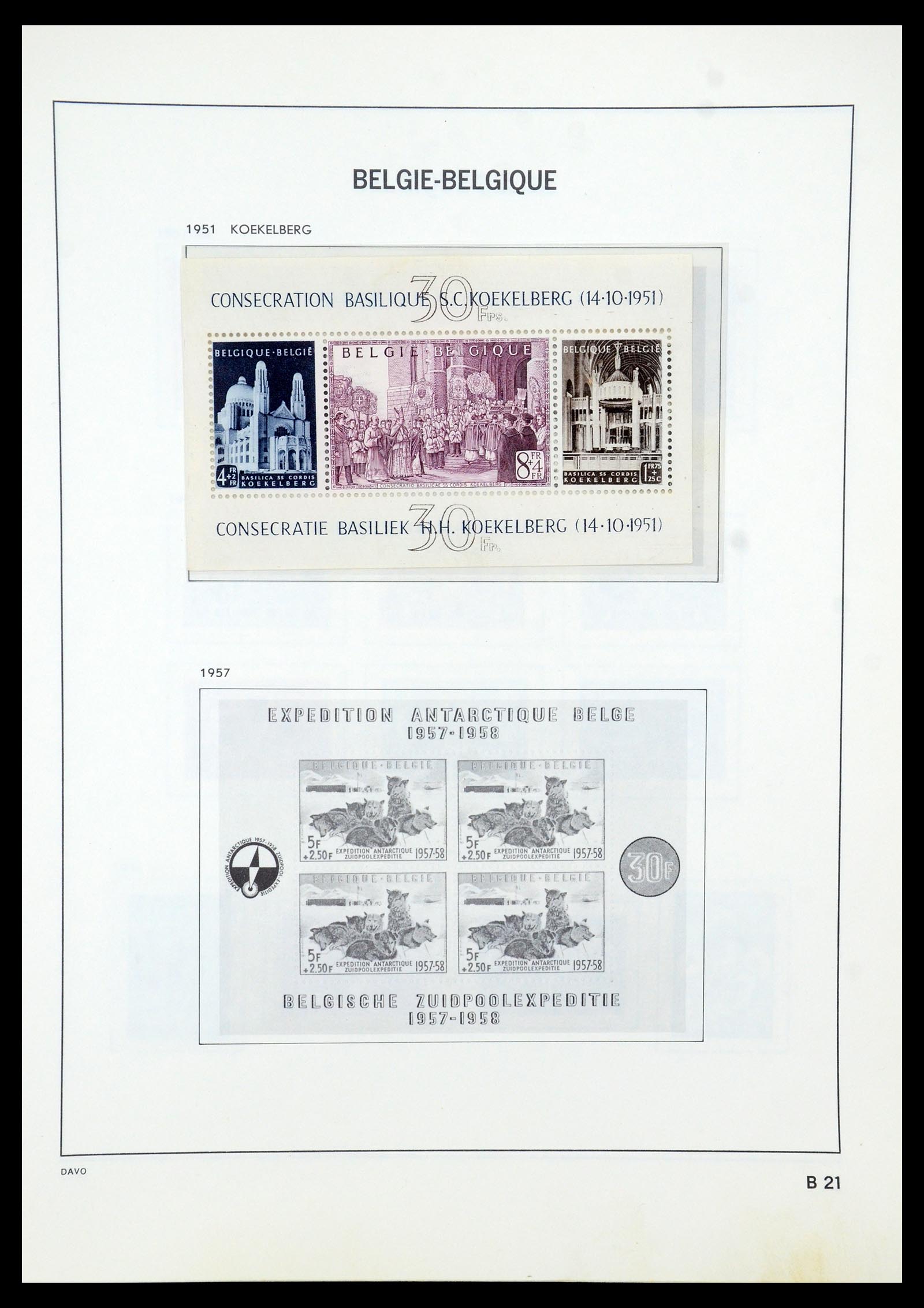 35536 090 - Stamp Collection 35536 Belgium 1849-1970.