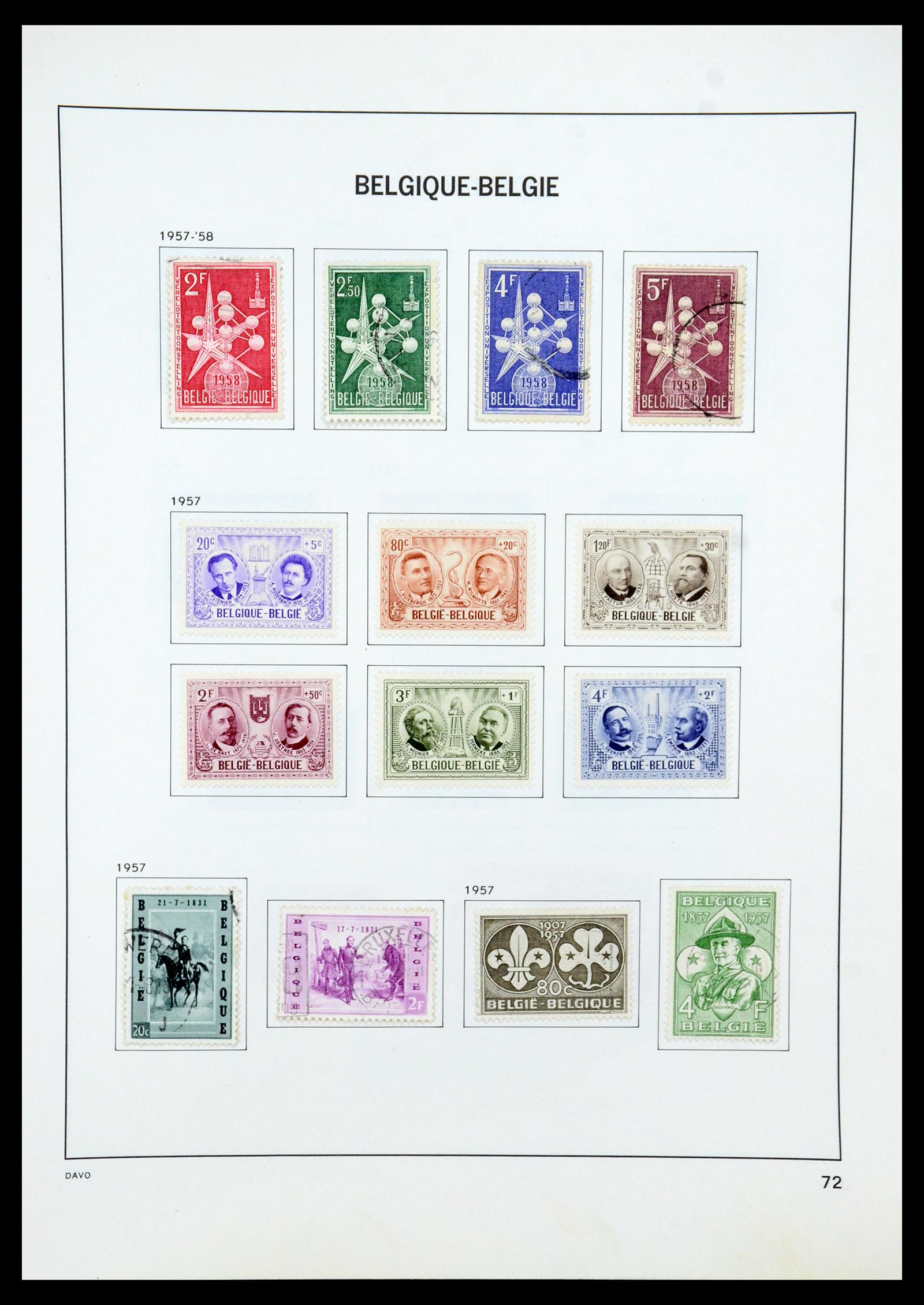 35536 091 - Stamp Collection 35536 Belgium 1849-1970.