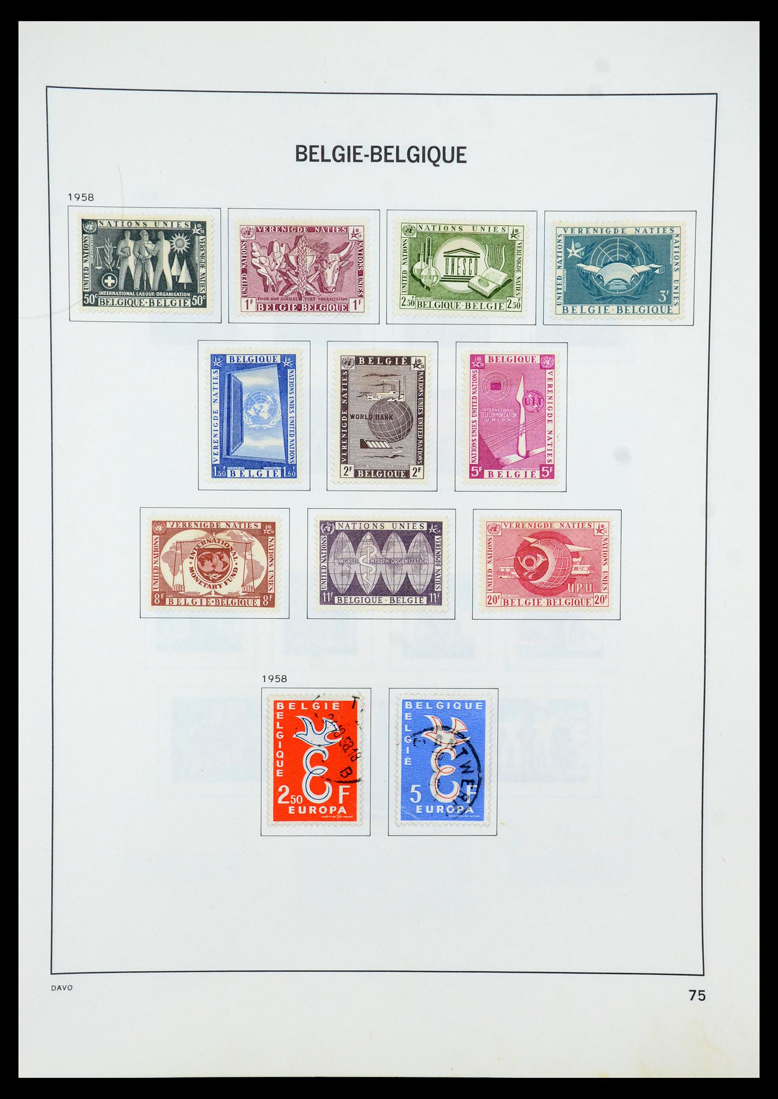 35536 094 - Stamp Collection 35536 Belgium 1849-1970.