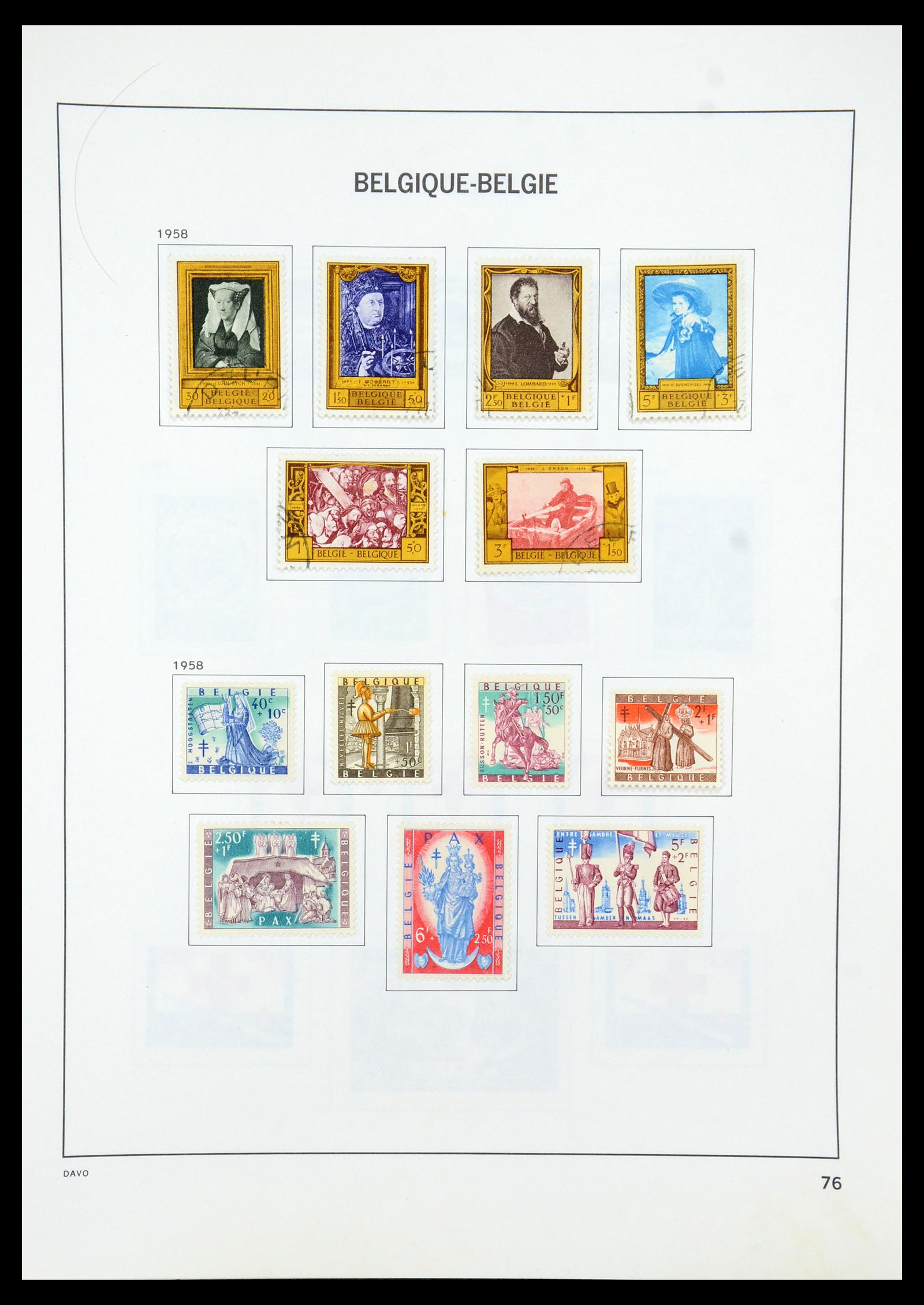35536 095 - Stamp Collection 35536 Belgium 1849-1970.