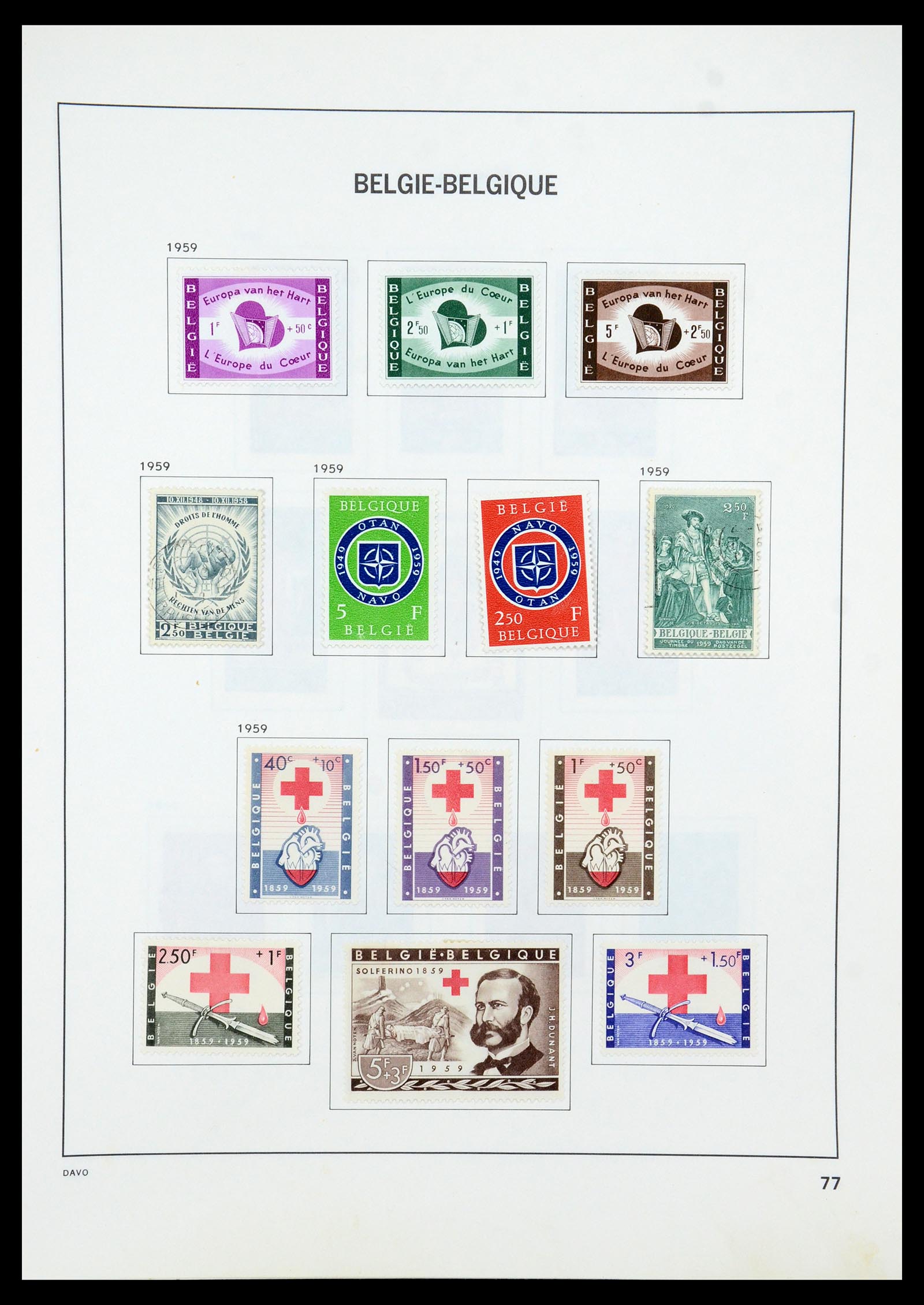 35536 096 - Stamp Collection 35536 Belgium 1849-1970.