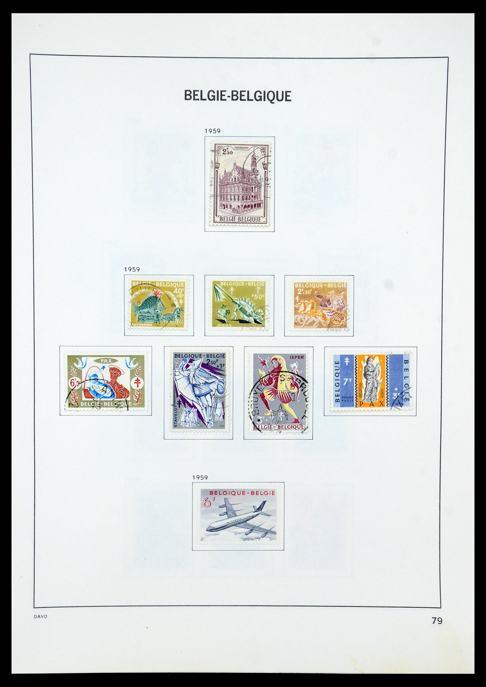 35536 098 - Stamp Collection 35536 Belgium 1849-1970.