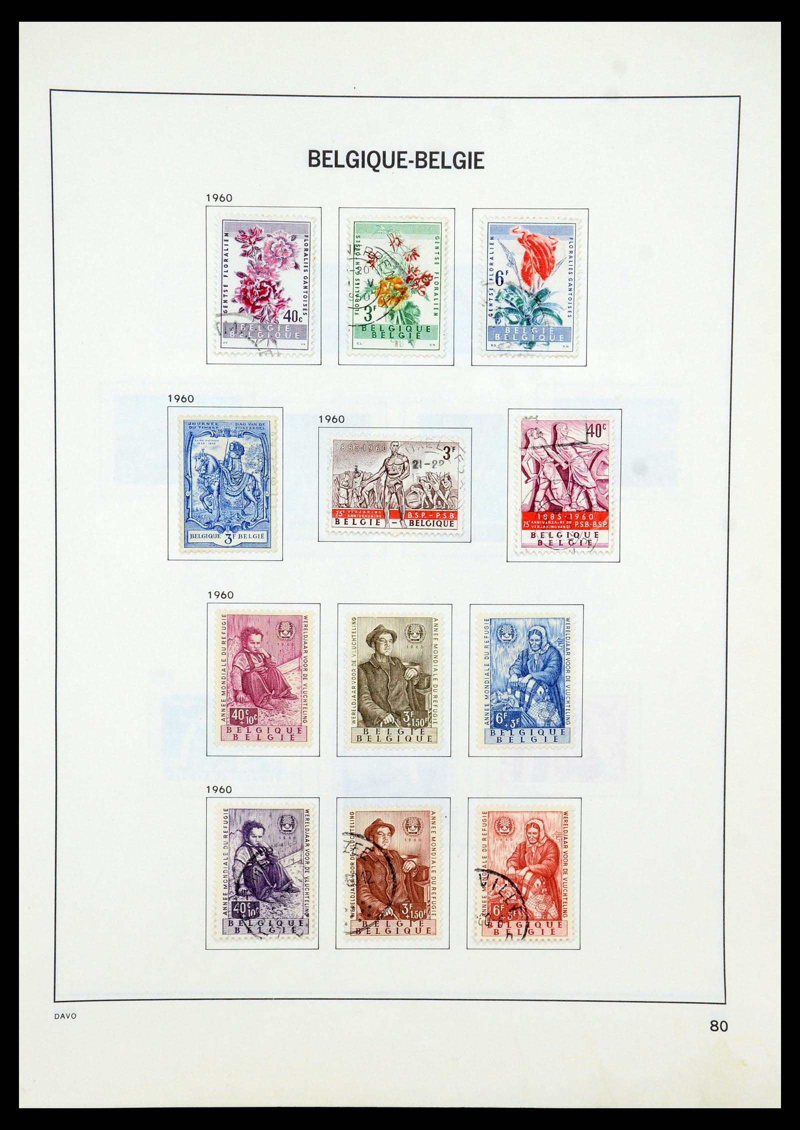 35536 099 - Stamp Collection 35536 Belgium 1849-1970.