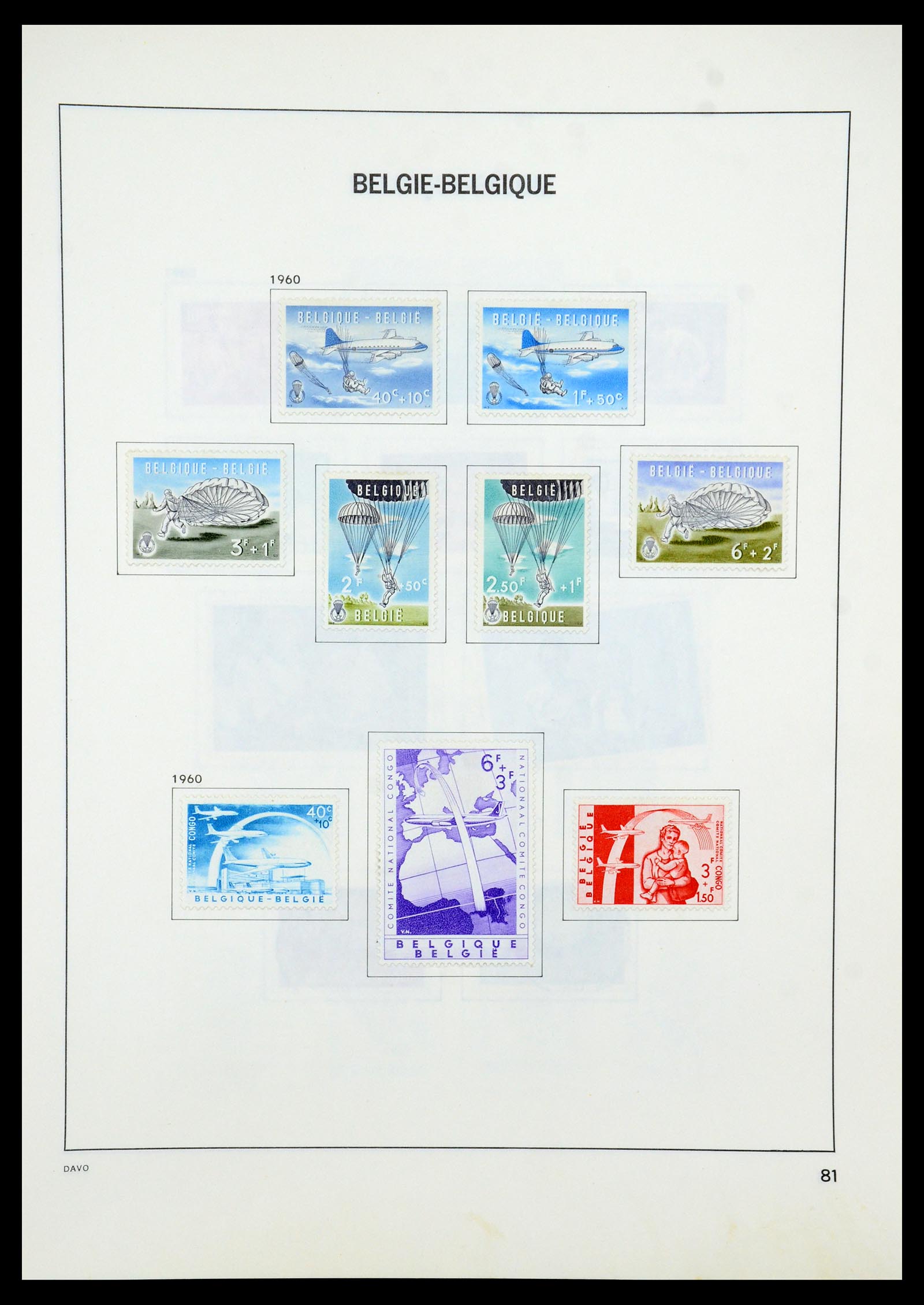 35536 100 - Stamp Collection 35536 Belgium 1849-1970.