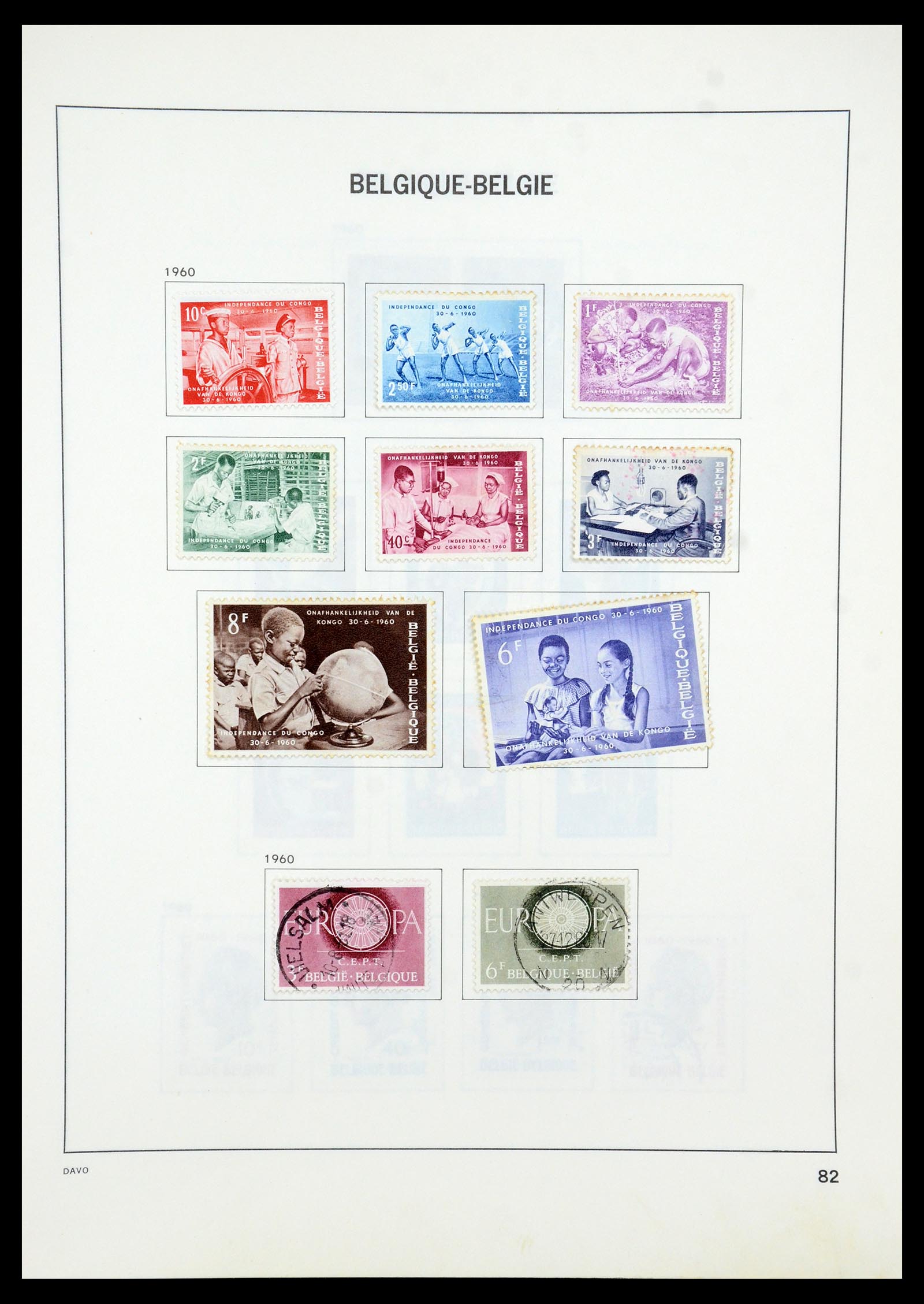35536 101 - Stamp Collection 35536 Belgium 1849-1970.