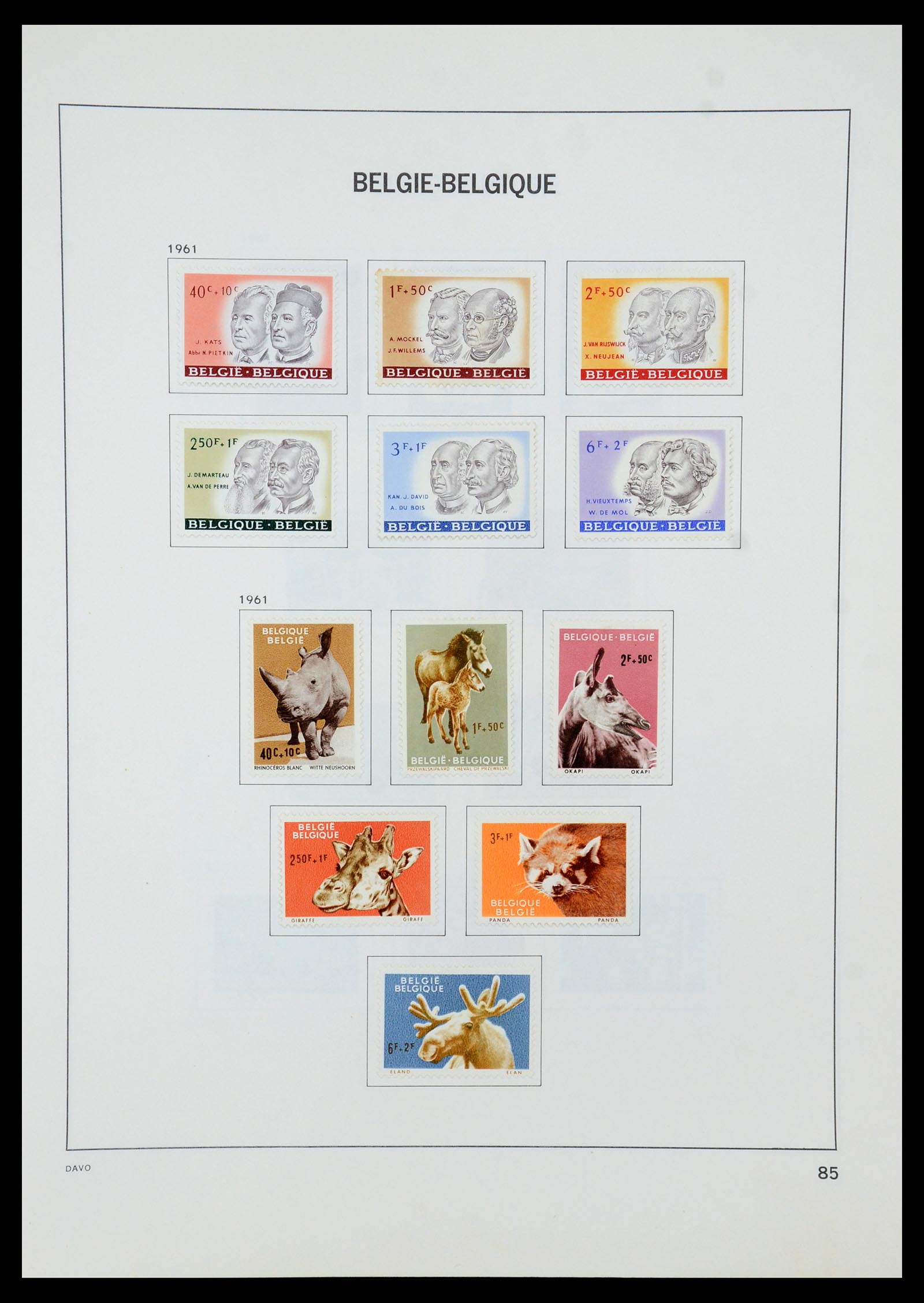 35536 105 - Stamp Collection 35536 Belgium 1849-1970.