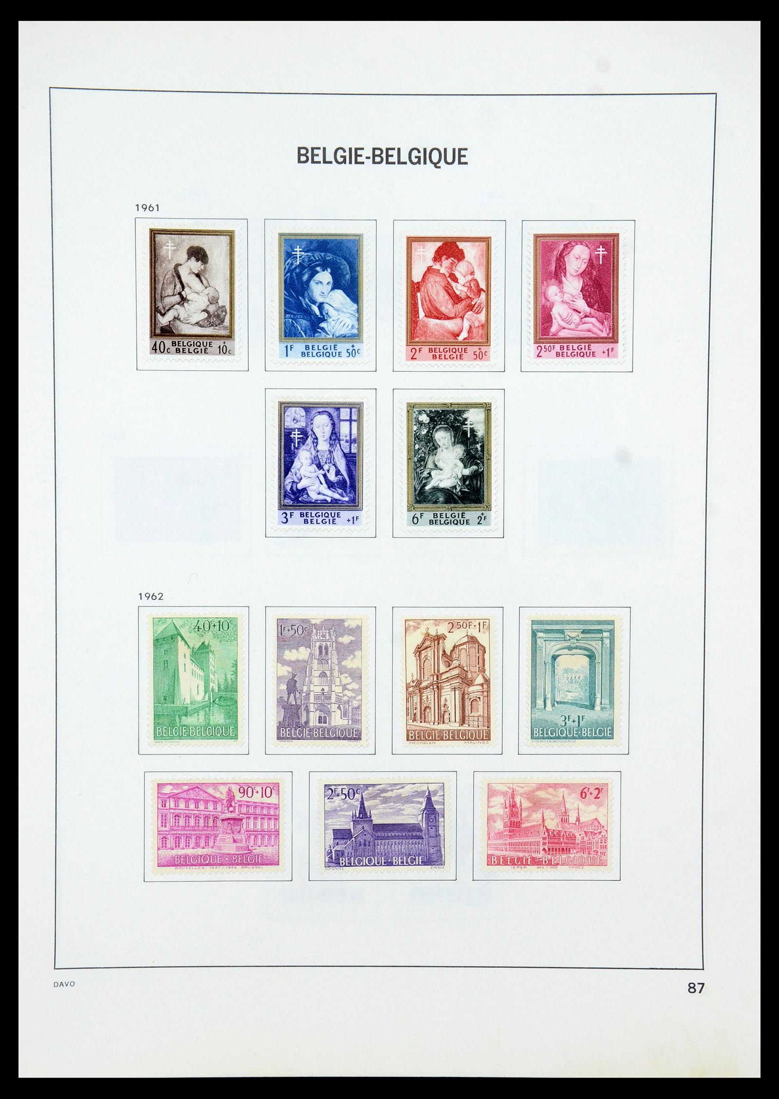 35536 107 - Stamp Collection 35536 Belgium 1849-1970.