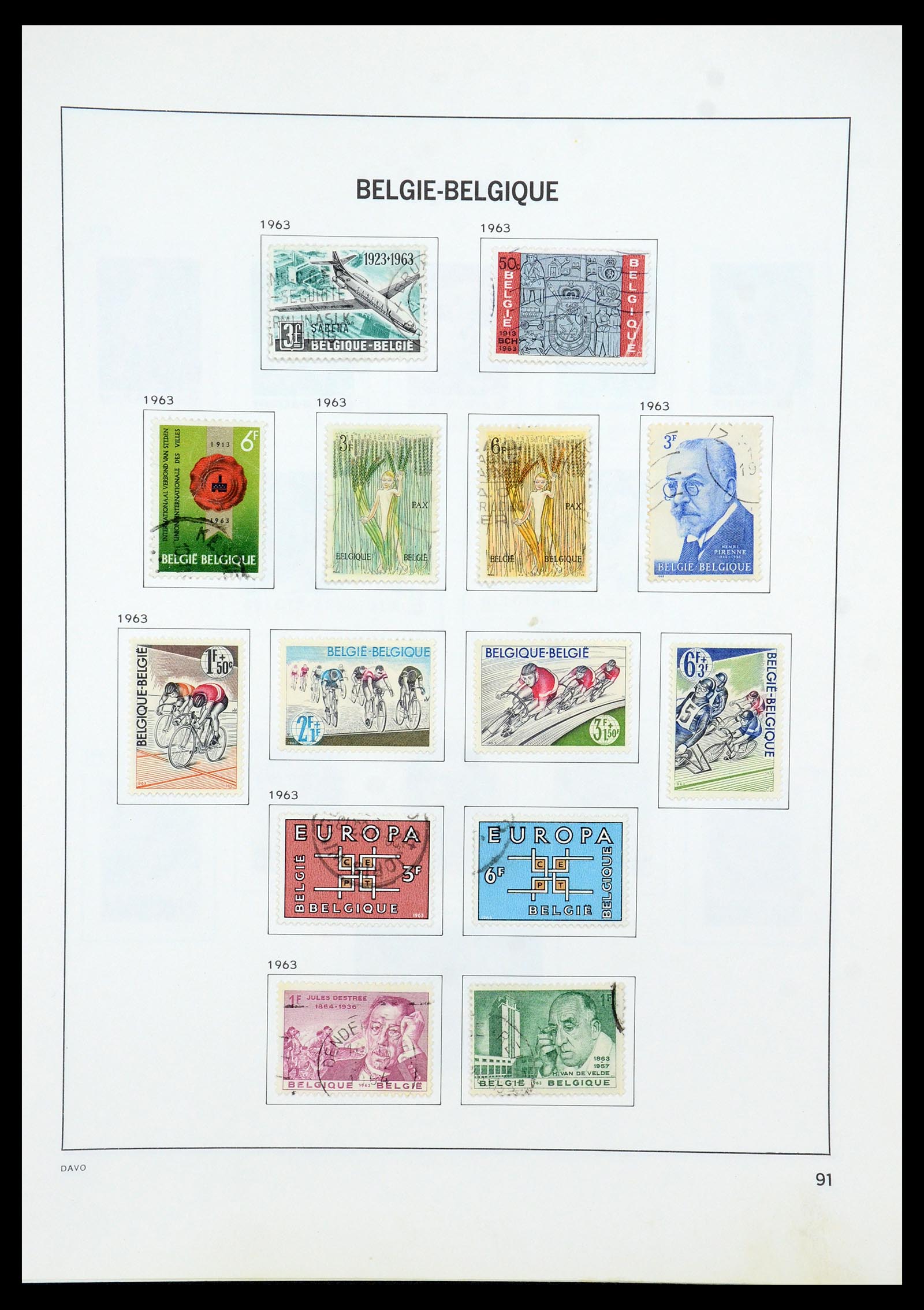 35536 112 - Stamp Collection 35536 Belgium 1849-1970.