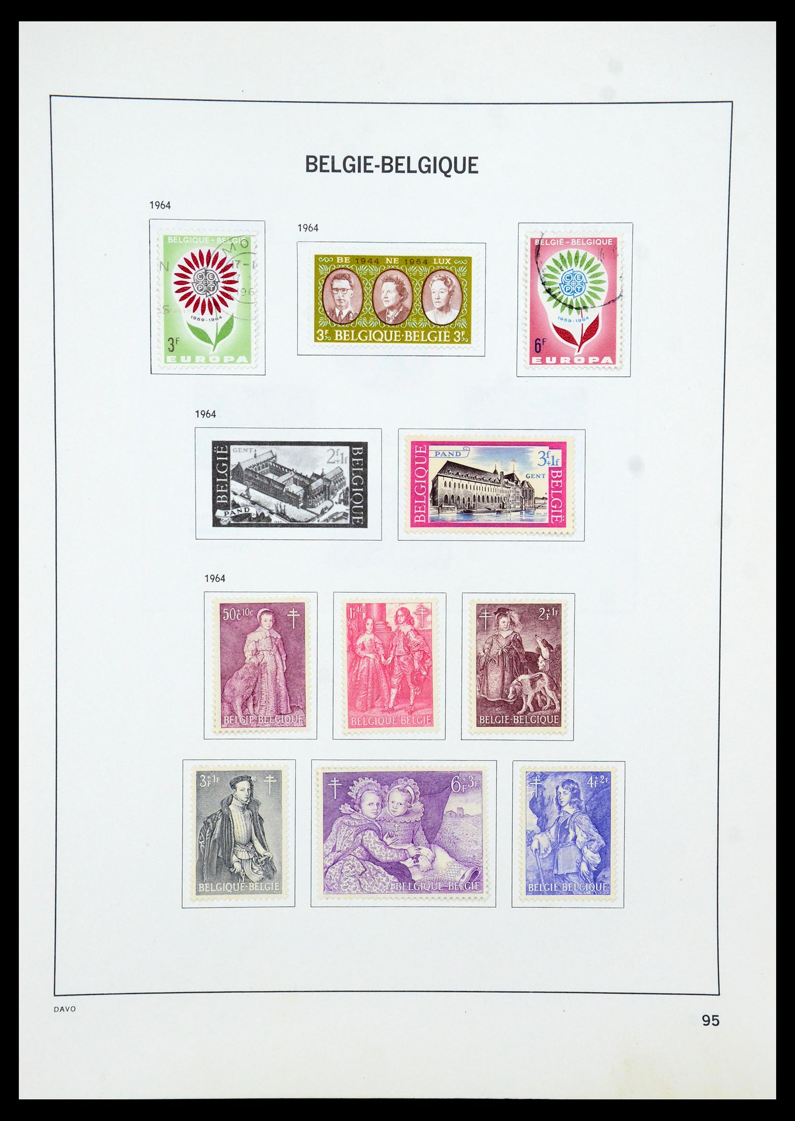 35536 117 - Stamp Collection 35536 Belgium 1849-1970.
