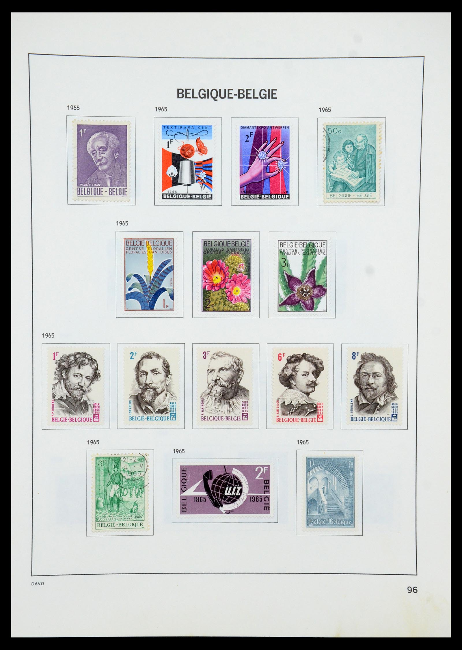 35536 120 - Stamp Collection 35536 Belgium 1849-1970.