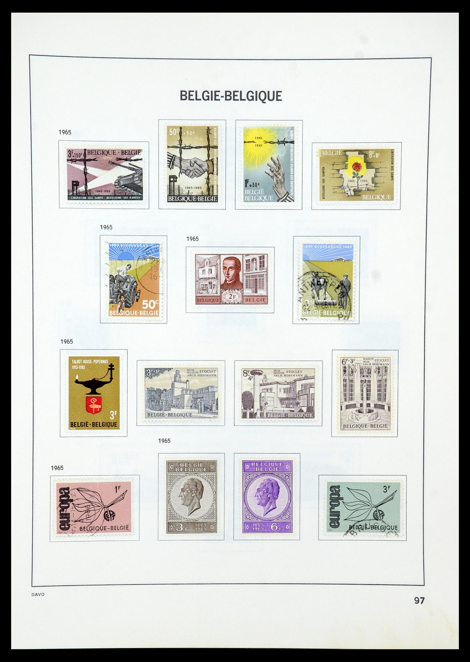 35536 121 - Stamp Collection 35536 Belgium 1849-1970.