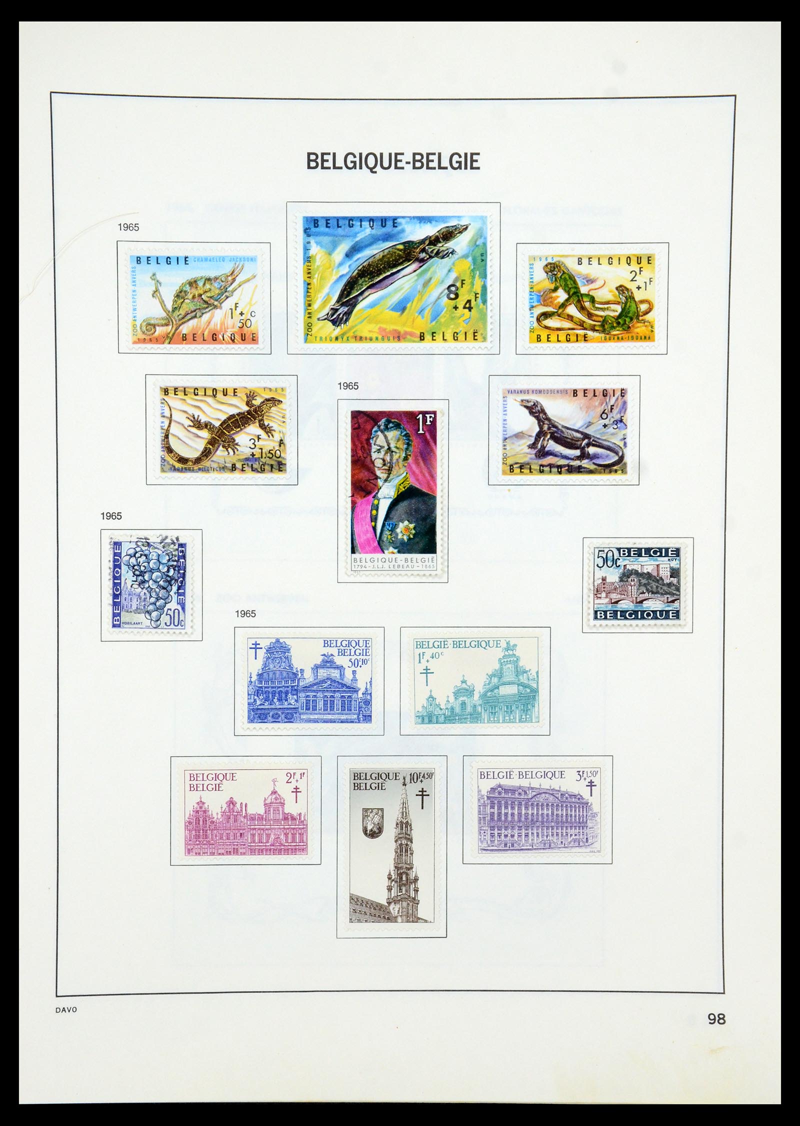 35536 122 - Stamp Collection 35536 Belgium 1849-1970.